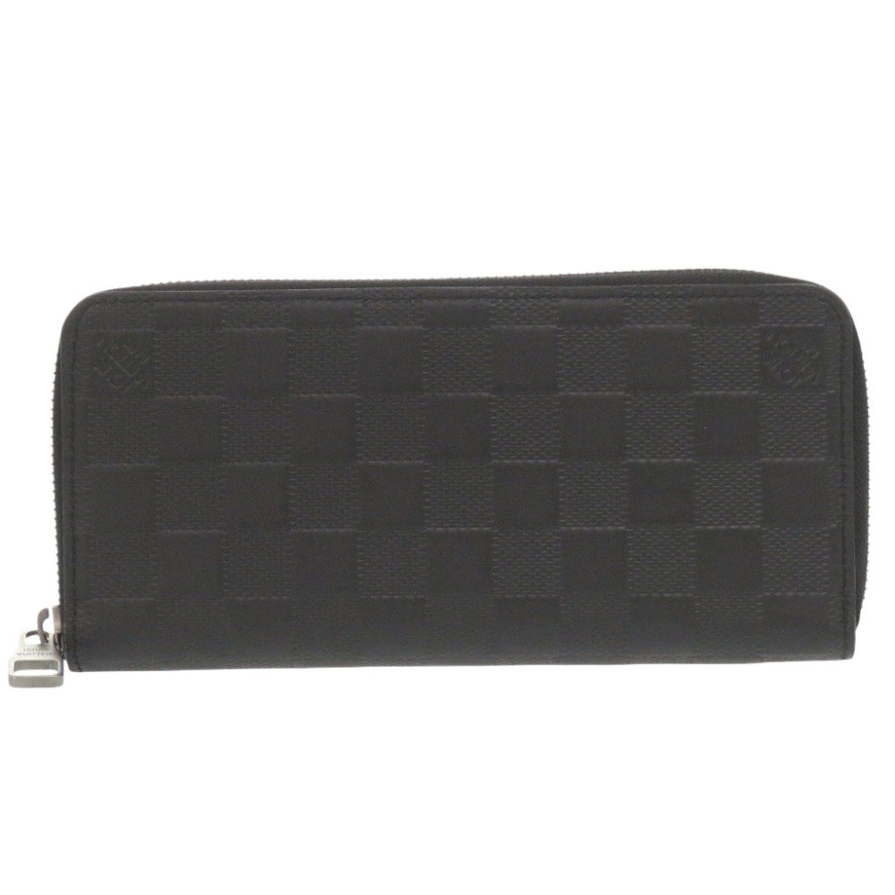 Louis Vuitton Damier Infini Zippy Wallet Vertical Onyx Long Black LV 1518 LOUIS VUITTON 2016