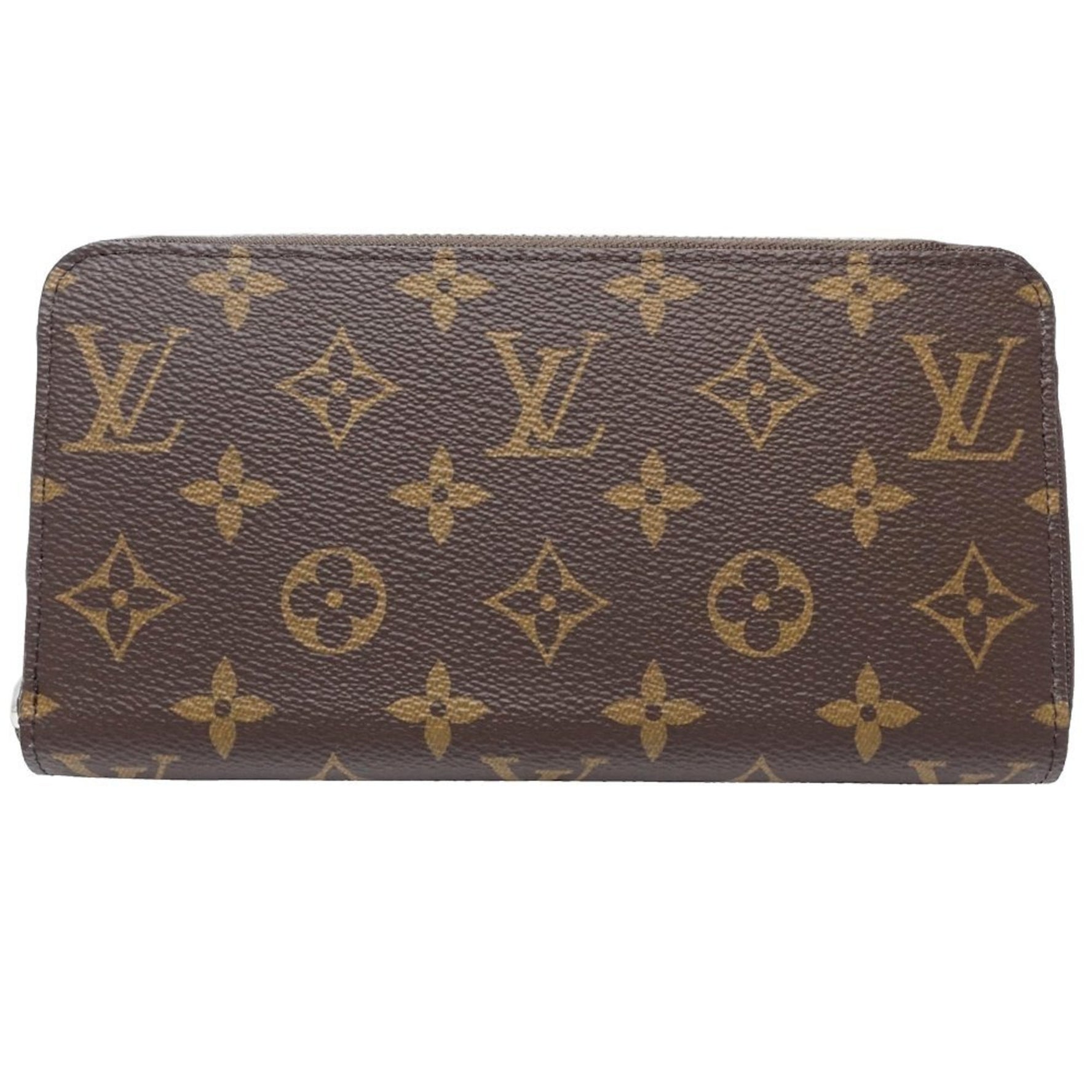 Louis Vuitton Monogram Long Wallet Zippy Brown Washed Blue