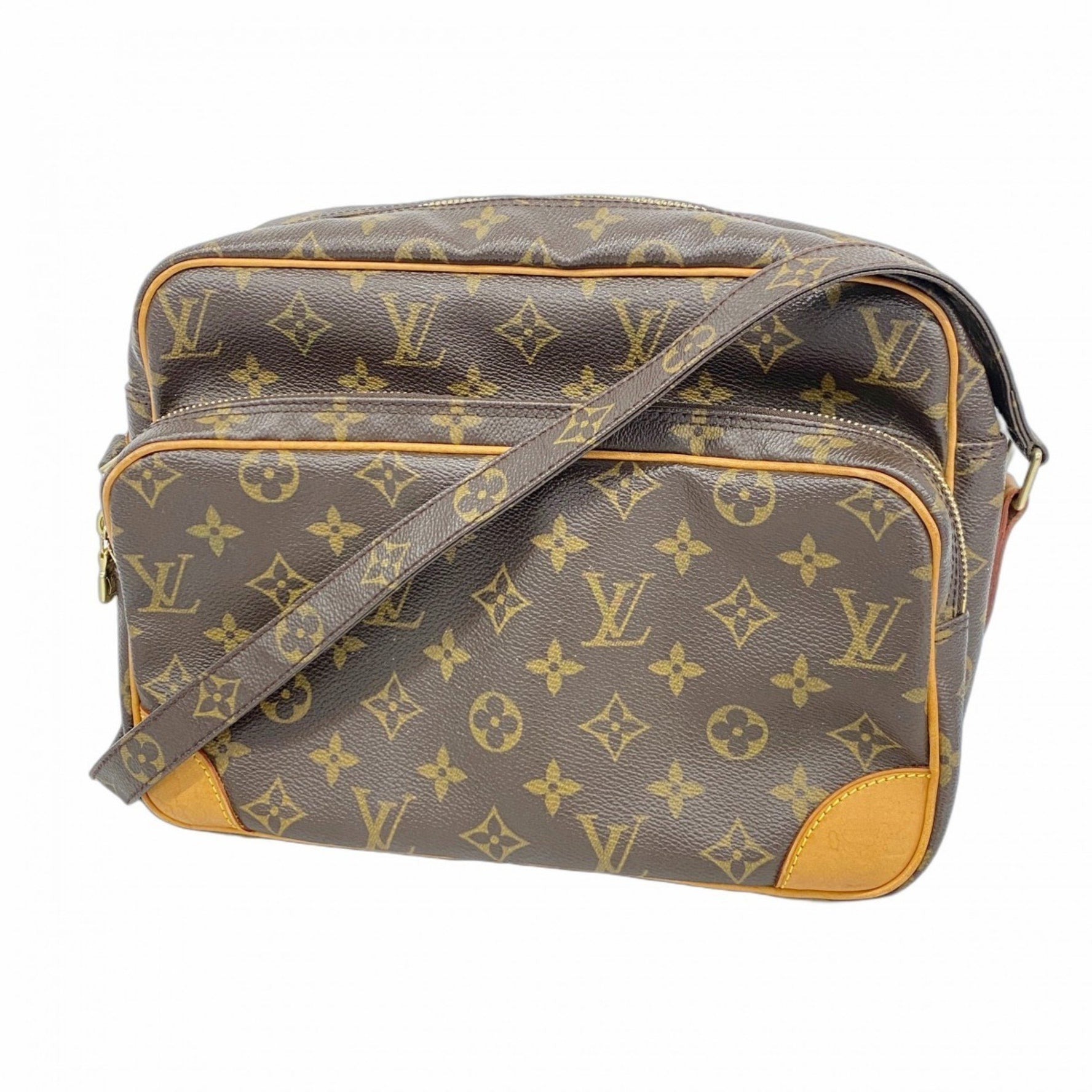 Louis Vuitton Monogram Nile Shoulder Bag M45244 Brown Women's