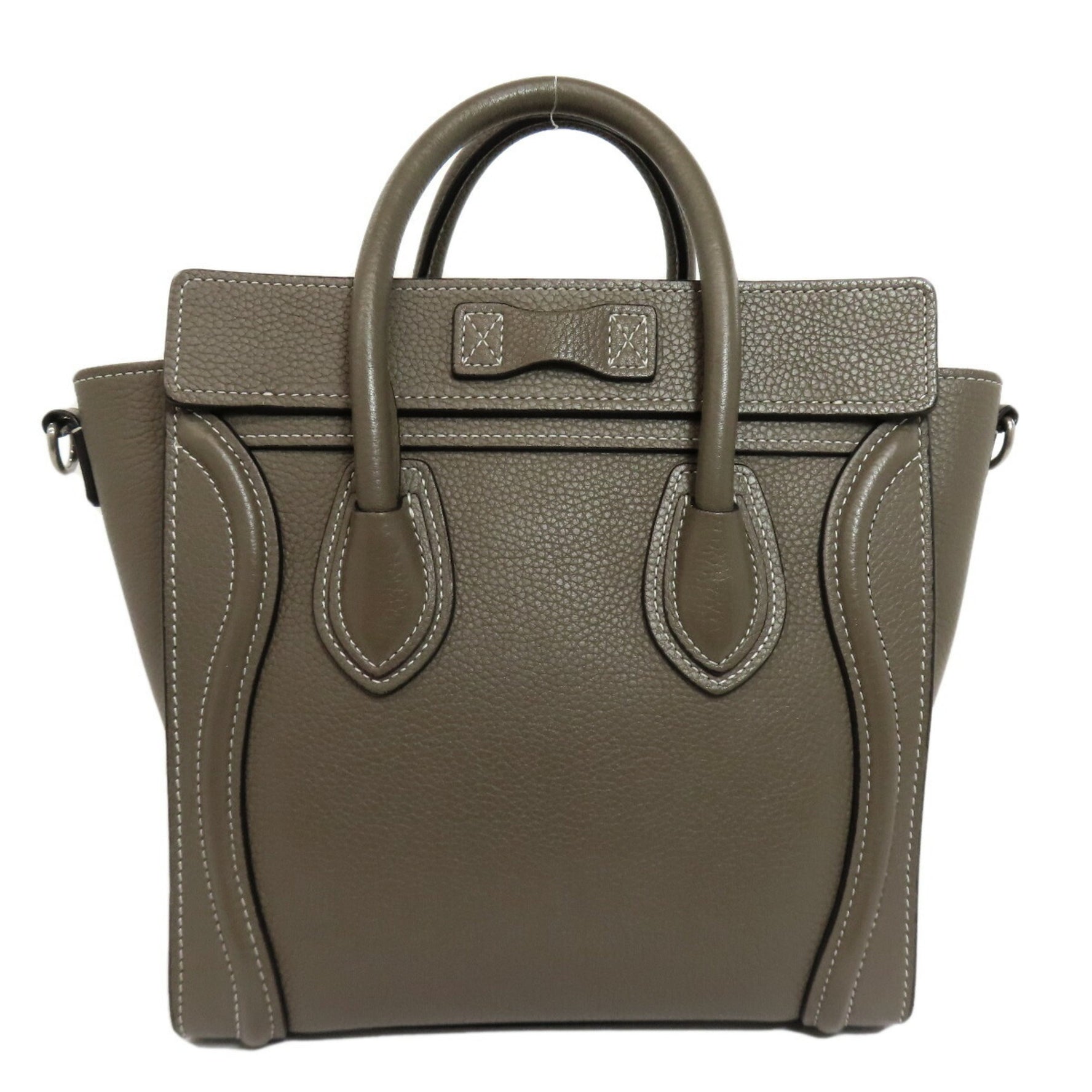 Celine Luggage Nano handbag in calfskin .