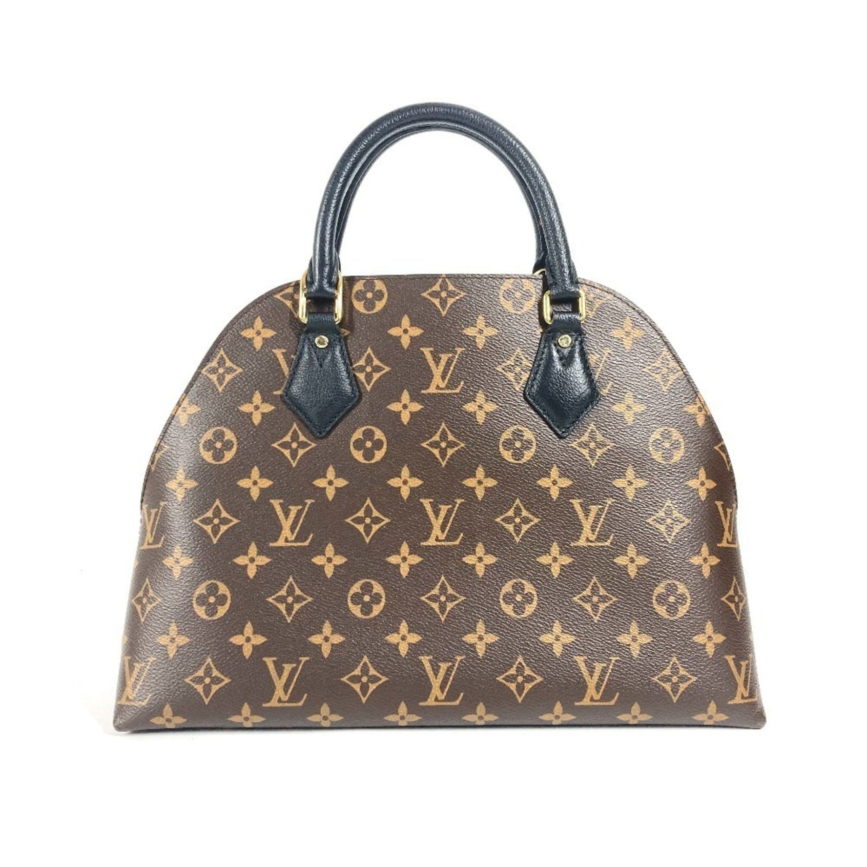 Louis Vuitton Monogram Alma Two Bag Tote Handbag Canvas Brown