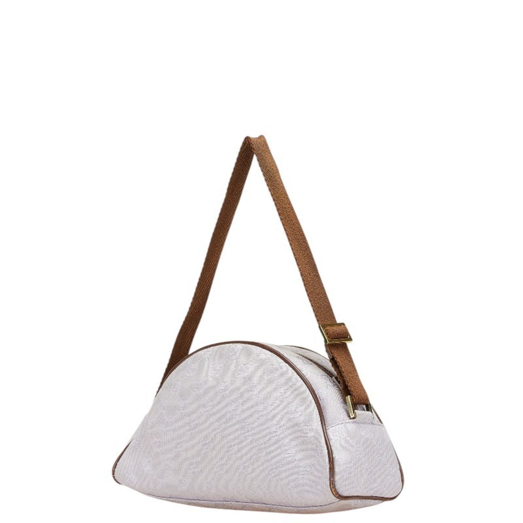 Gucci GG Canvas Shoulder Bag/Pouch Purple/Brown