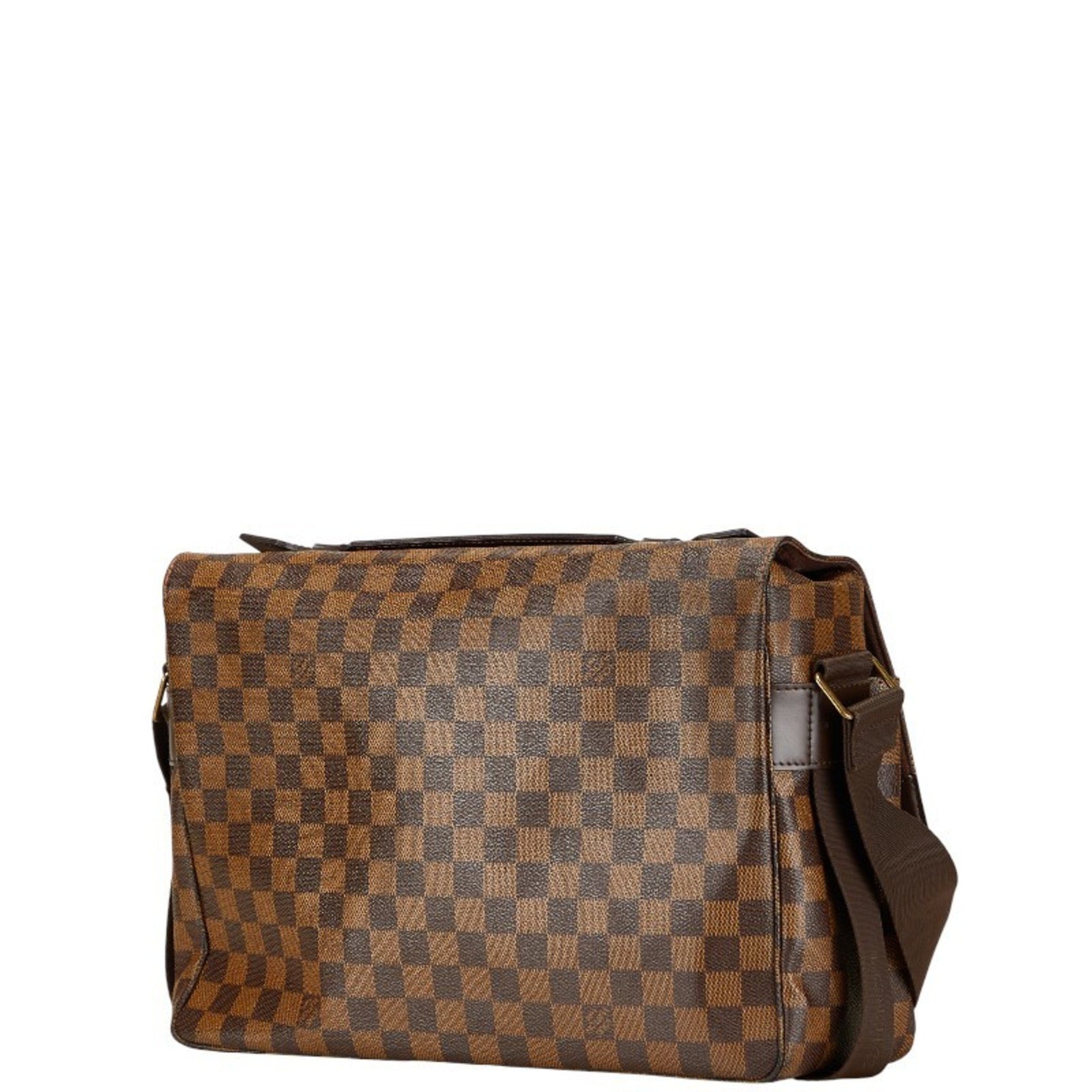 Louis Vuitton Damier Broadway Handbag/Shoulder Bag Brown Leather LOUIS VUITTON