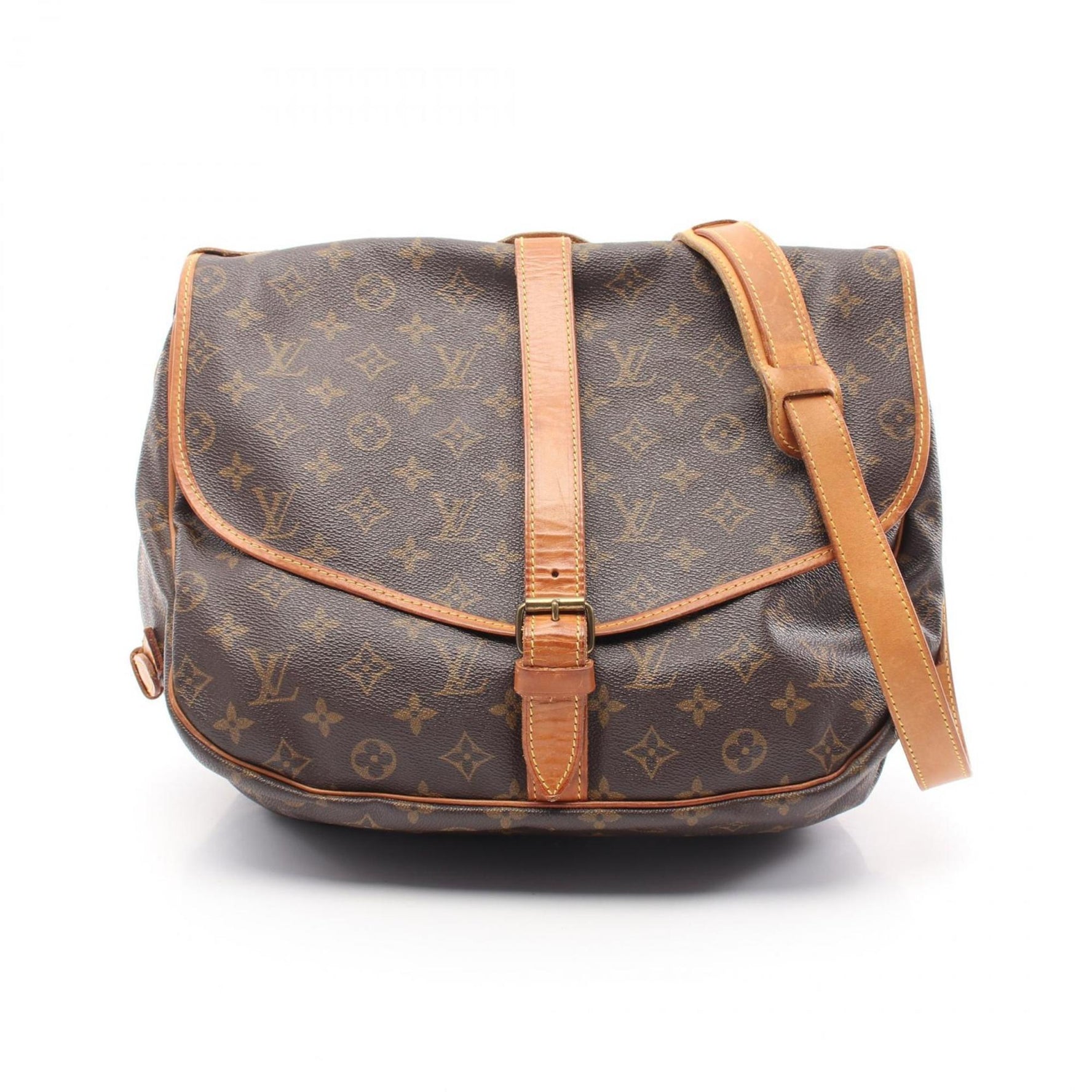 Louis Vuitton Saumur 35 Shoulder Bag, Coated Canvas and Leather, Monogram