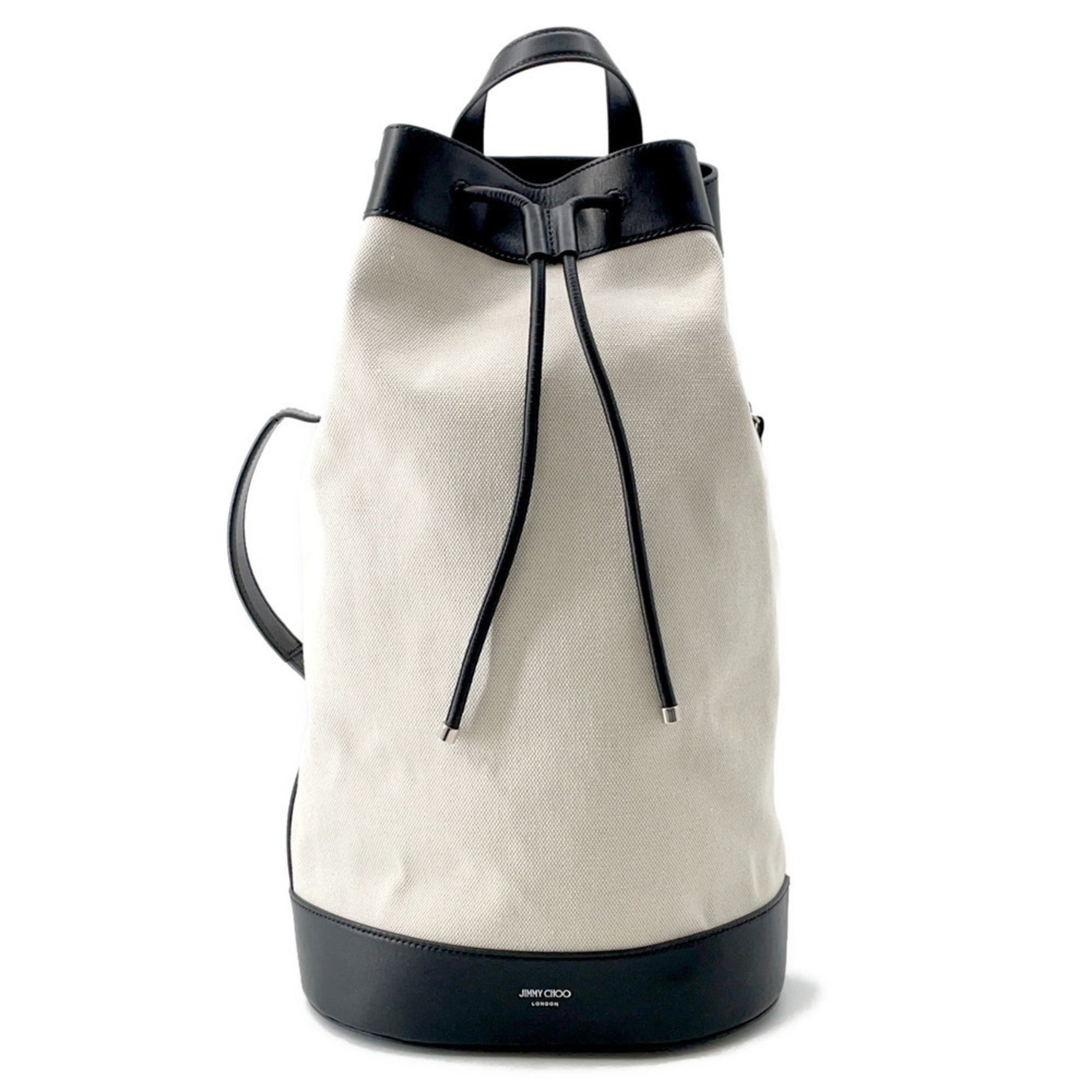 Jimmy Choo EVAN Backpack Canvas Leather