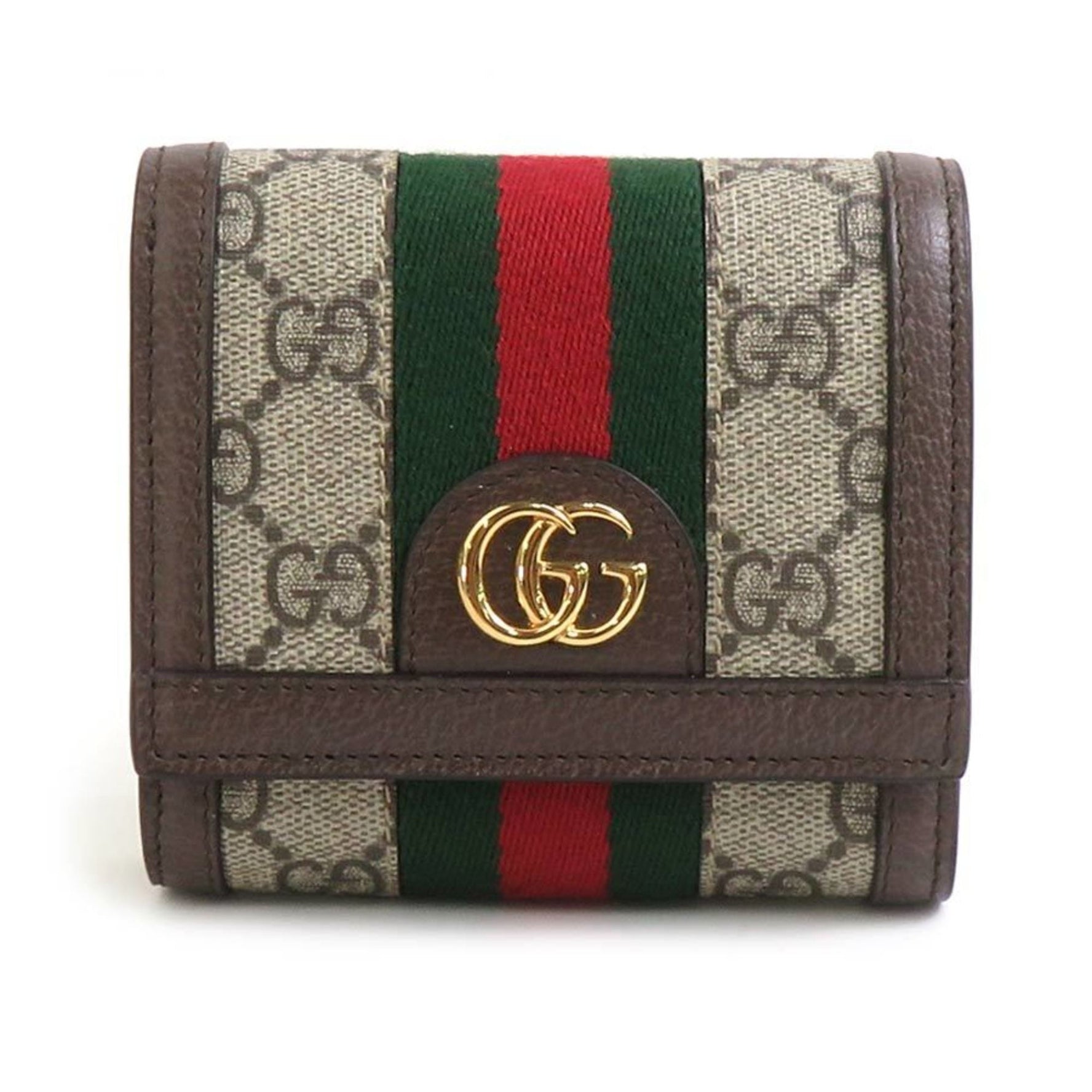 GUCCI Bi-fold Wallet Ophidia GG Supreme Canvas Men's