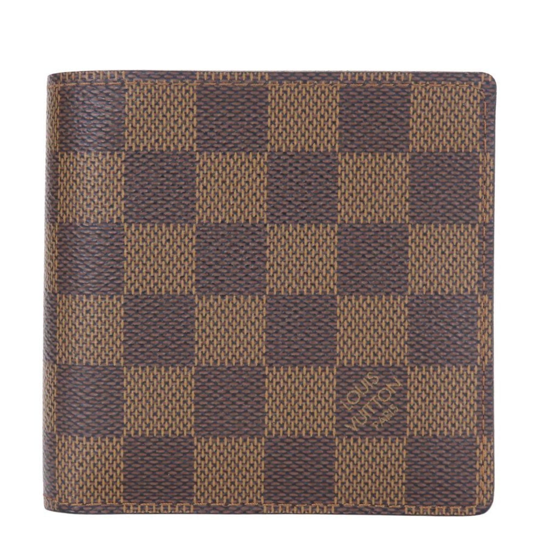 Louis Vuitton Bi-fold Wallet Porte-Bie Carte Credit Monet Damier Ebene Brown LOUIS VUITTON
