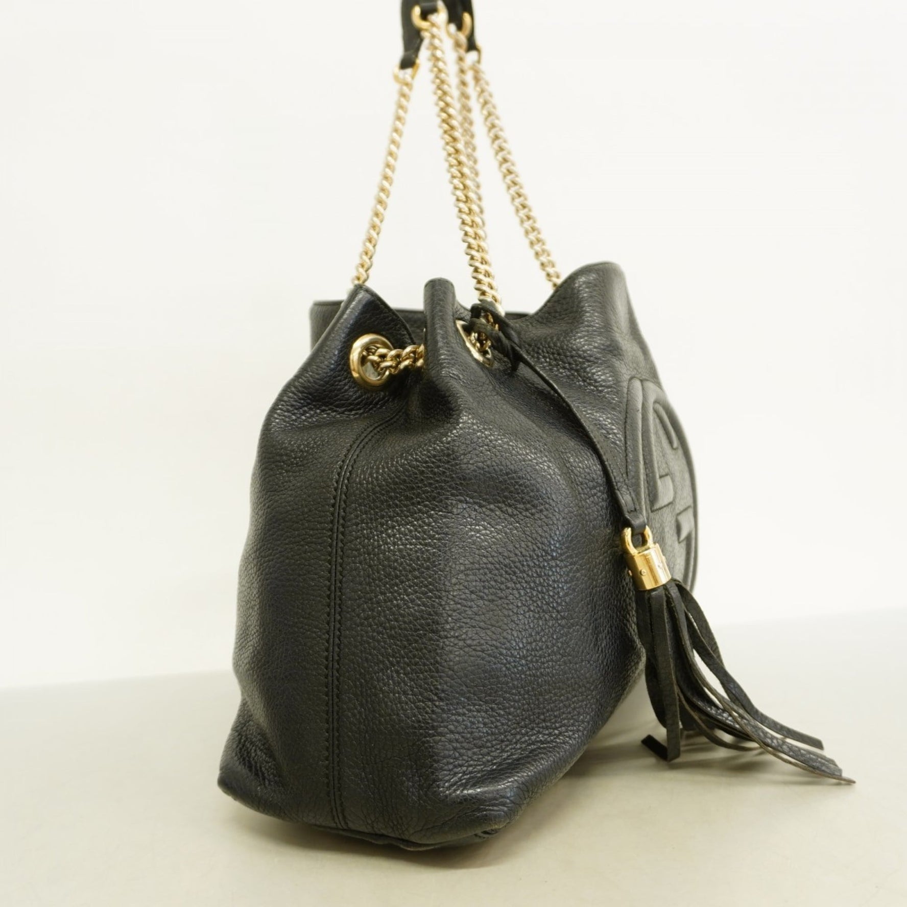 Gucci Soho Shoulder Bag Leather Champagne