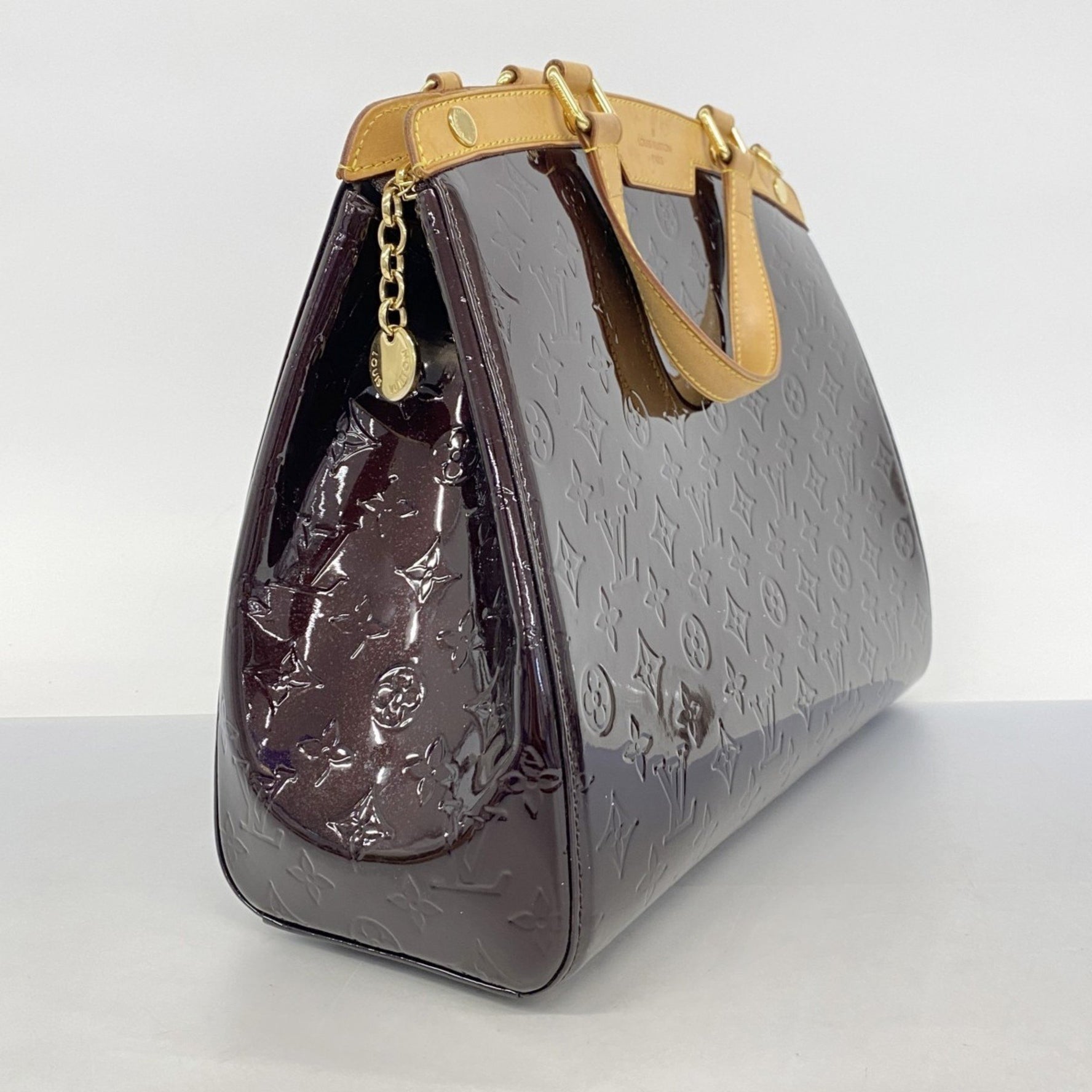 Louis Vuitton Vernis GM Handbag M91616 Amaranth Women's