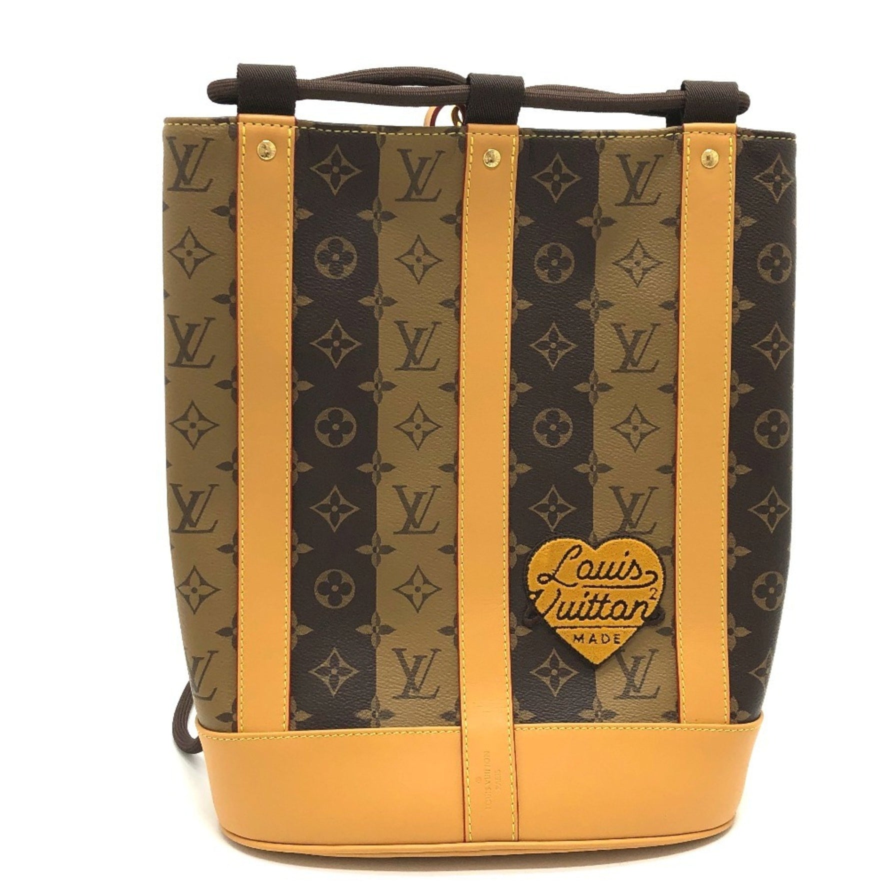 LOUIS VUITTON M45968 Monogram Randonne Messenger Stripe Shoulder Bag in Canvas, Men's, Brown