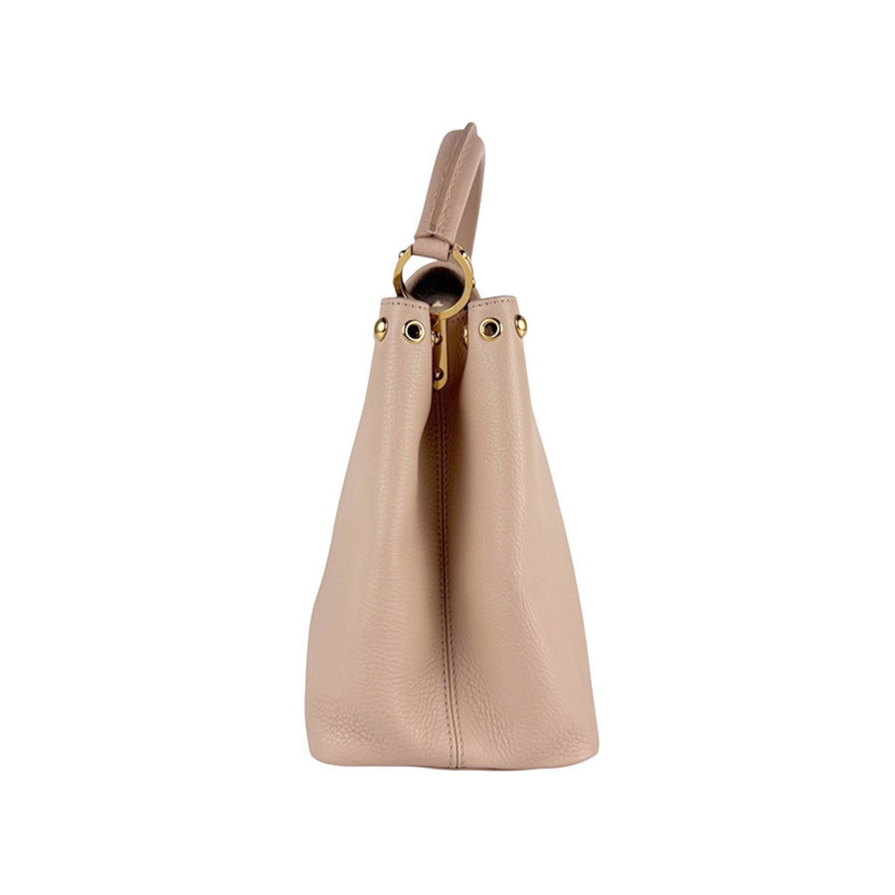 Louis Vuitton Capucines MM Shoulder Bag/Handbag in Pink Beige Leather