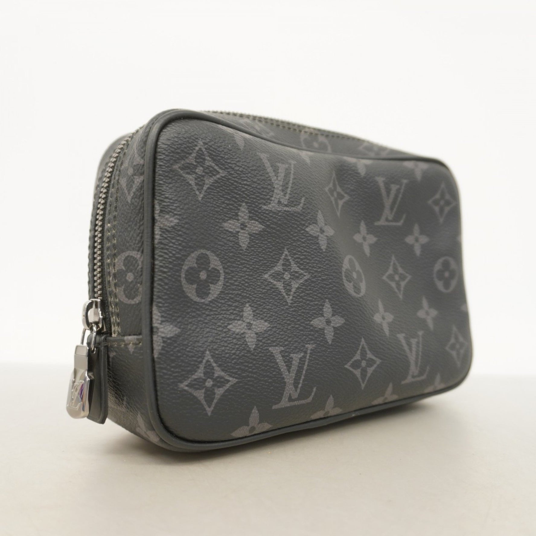 Louis Vuitton Monogram Eclipse True Toilette PM Pouch M46577 Black Men's