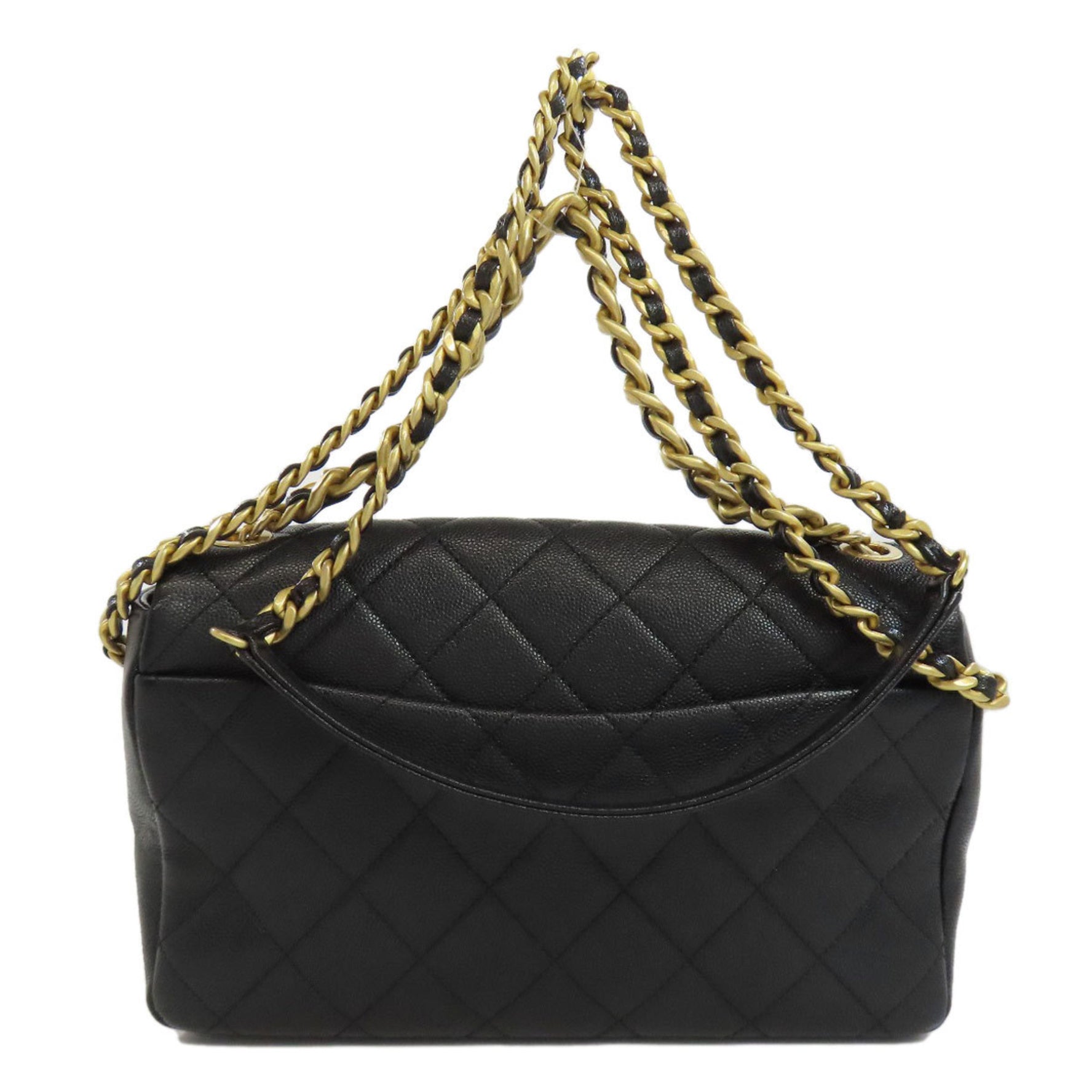 CHANEL Matelasse Shoulder Bag Grained Calfskin Women's