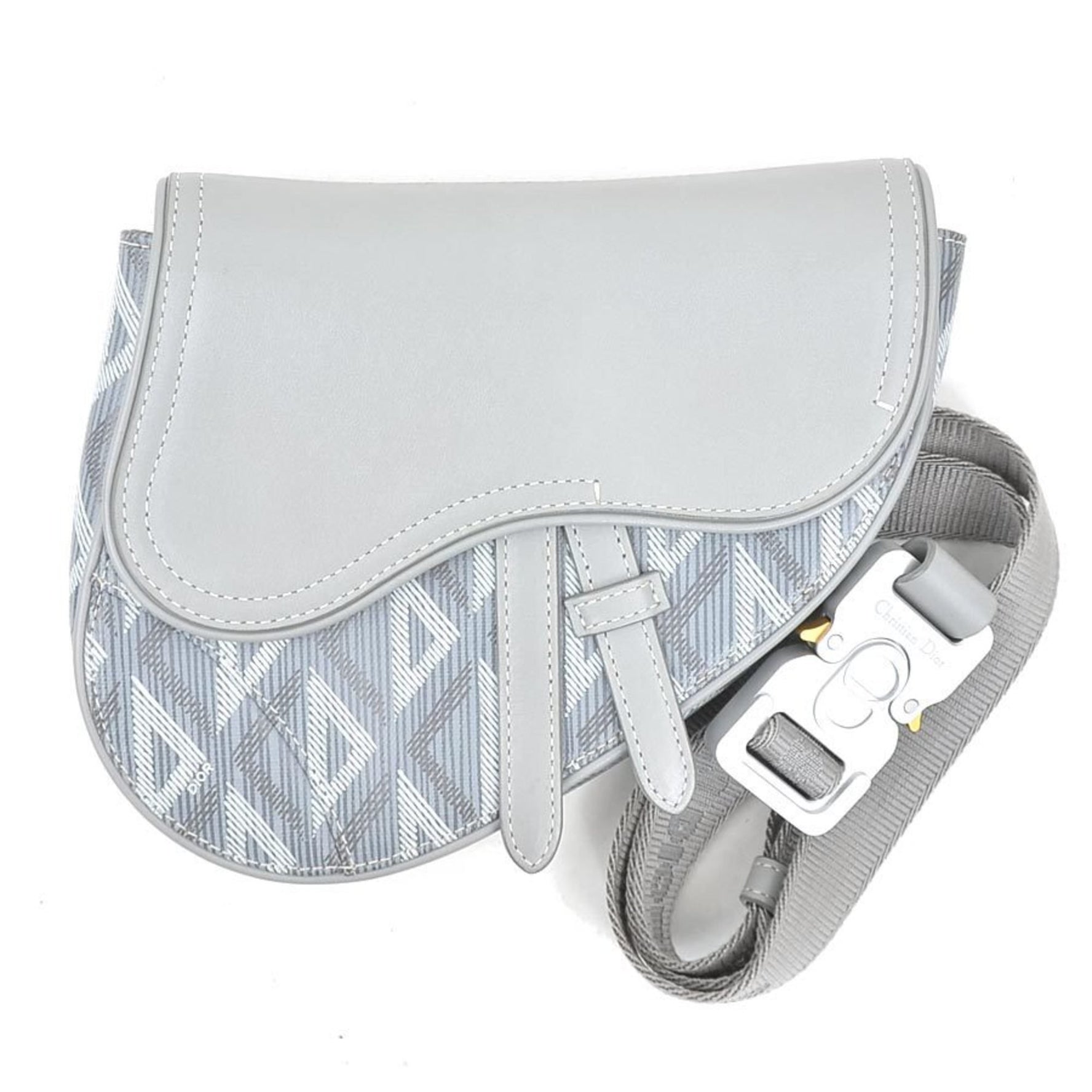 Christian Dior Body Bag Leather Grey