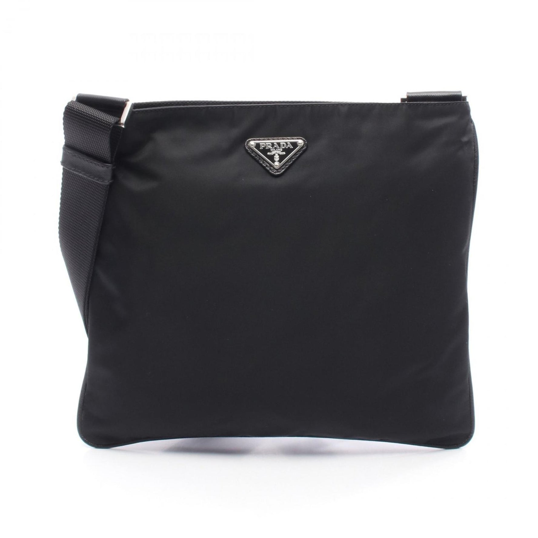 Prada shoulder bag, nylon and leather