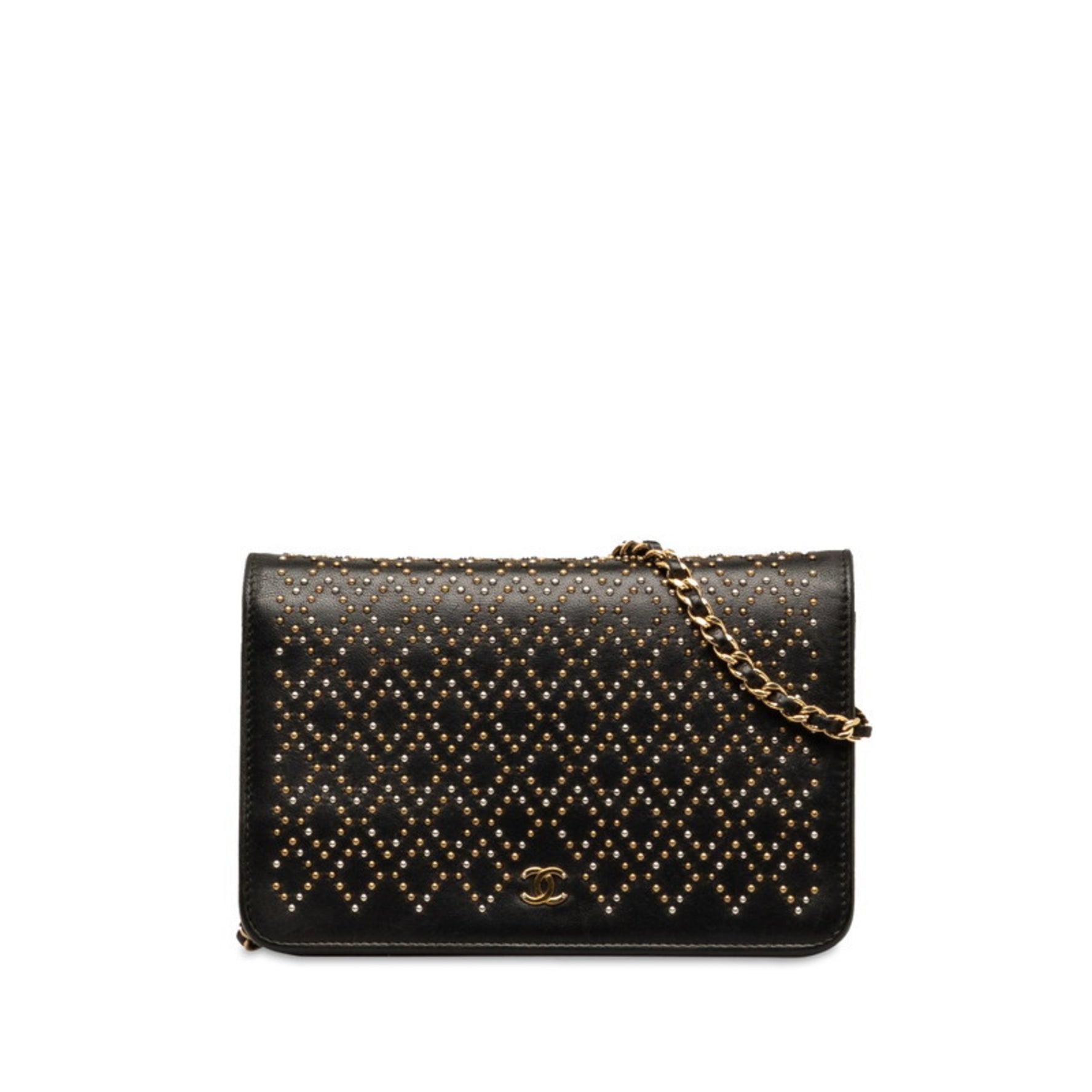 Chanel Suede Chain/Shoulder Wallet