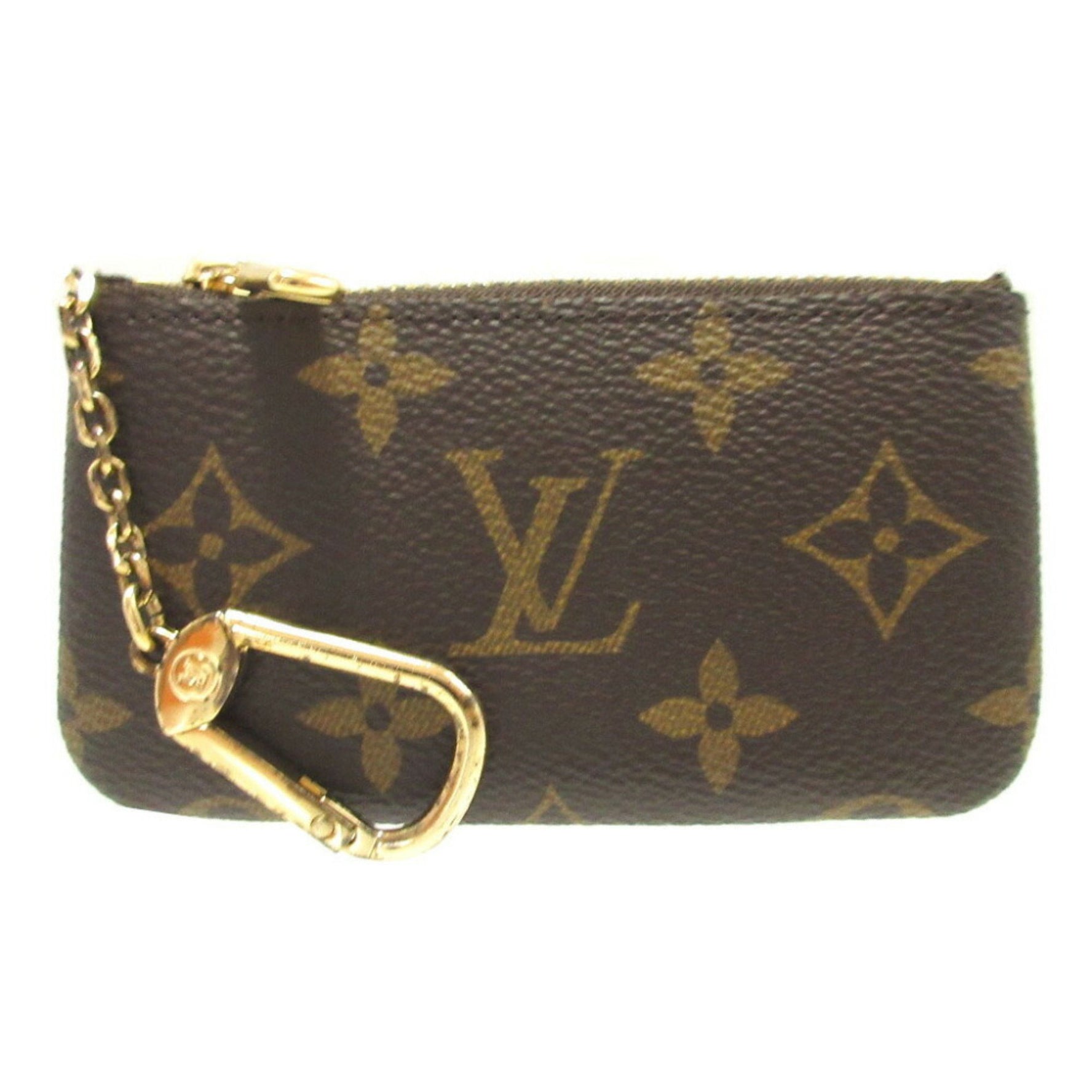 Louis Vuitton Monogram Pochette Cle made in 2025, brown, coin purse/wallet, 0460