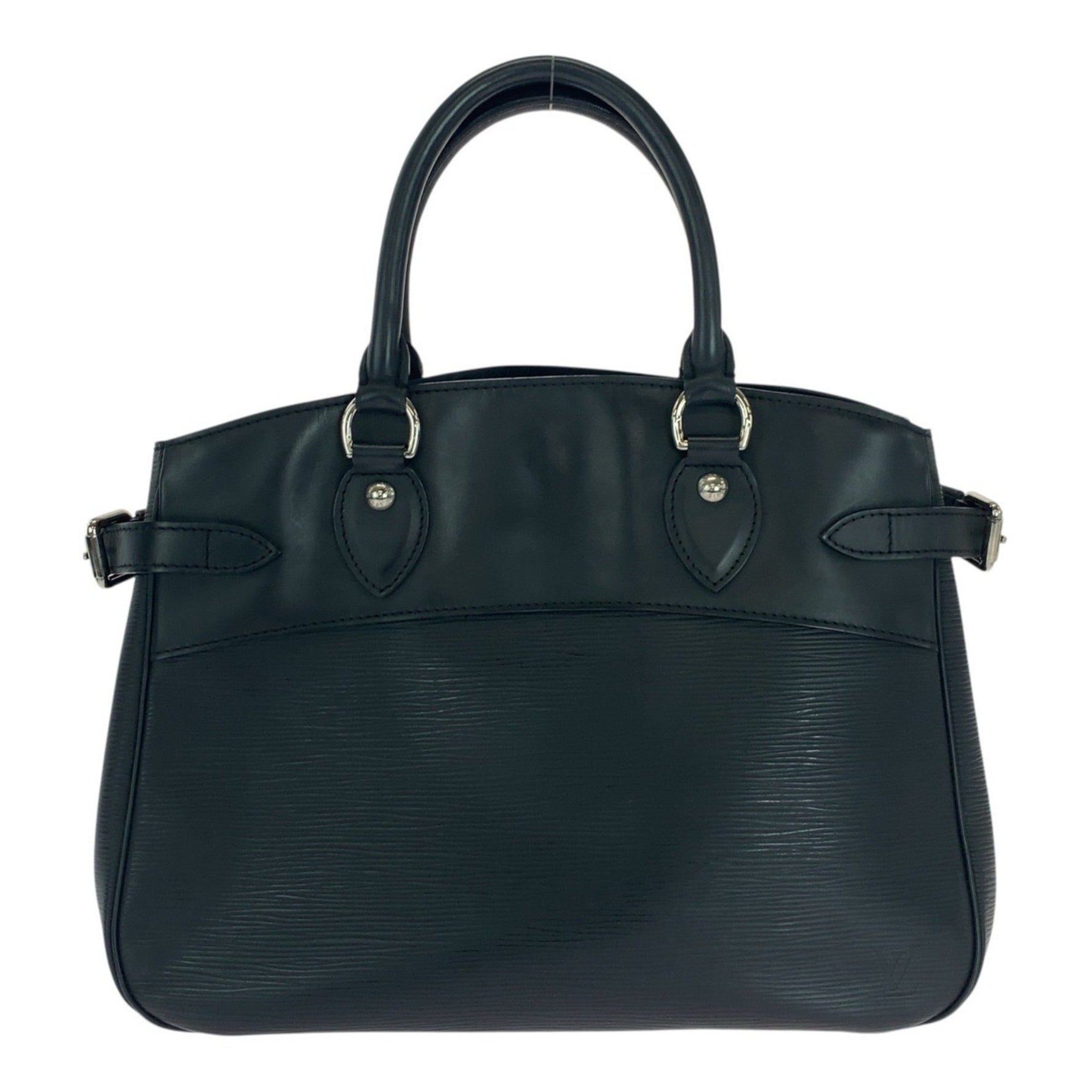 LOUIS VUITTON Epi Passy PM Noir Black with Silver Hardware and Leather, M59262, Handbag/Shoulder Bag