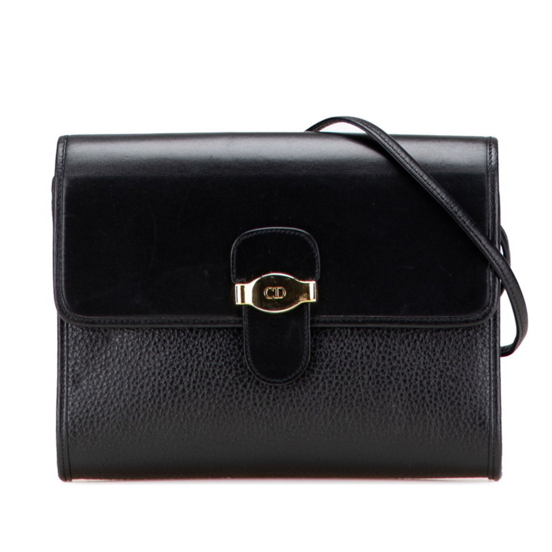 Christian Dior Dior CD logo shoulder bag in leather .