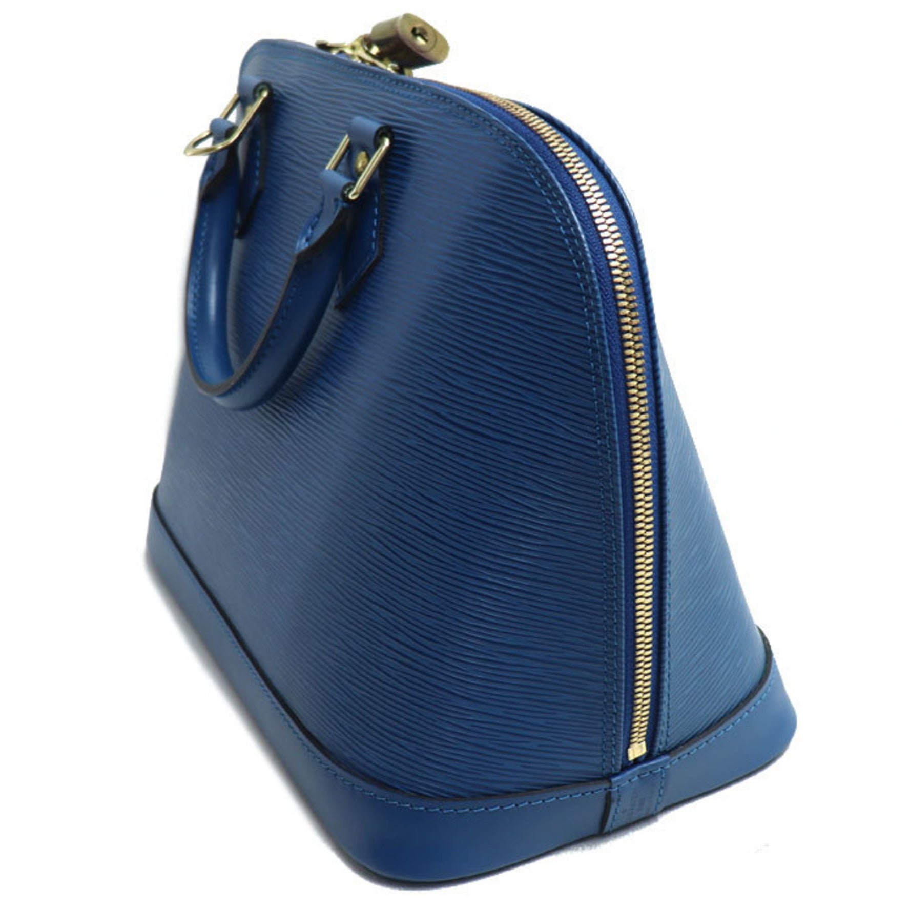 Louis Vuitton Alma Handbag Epi Toledo Blue