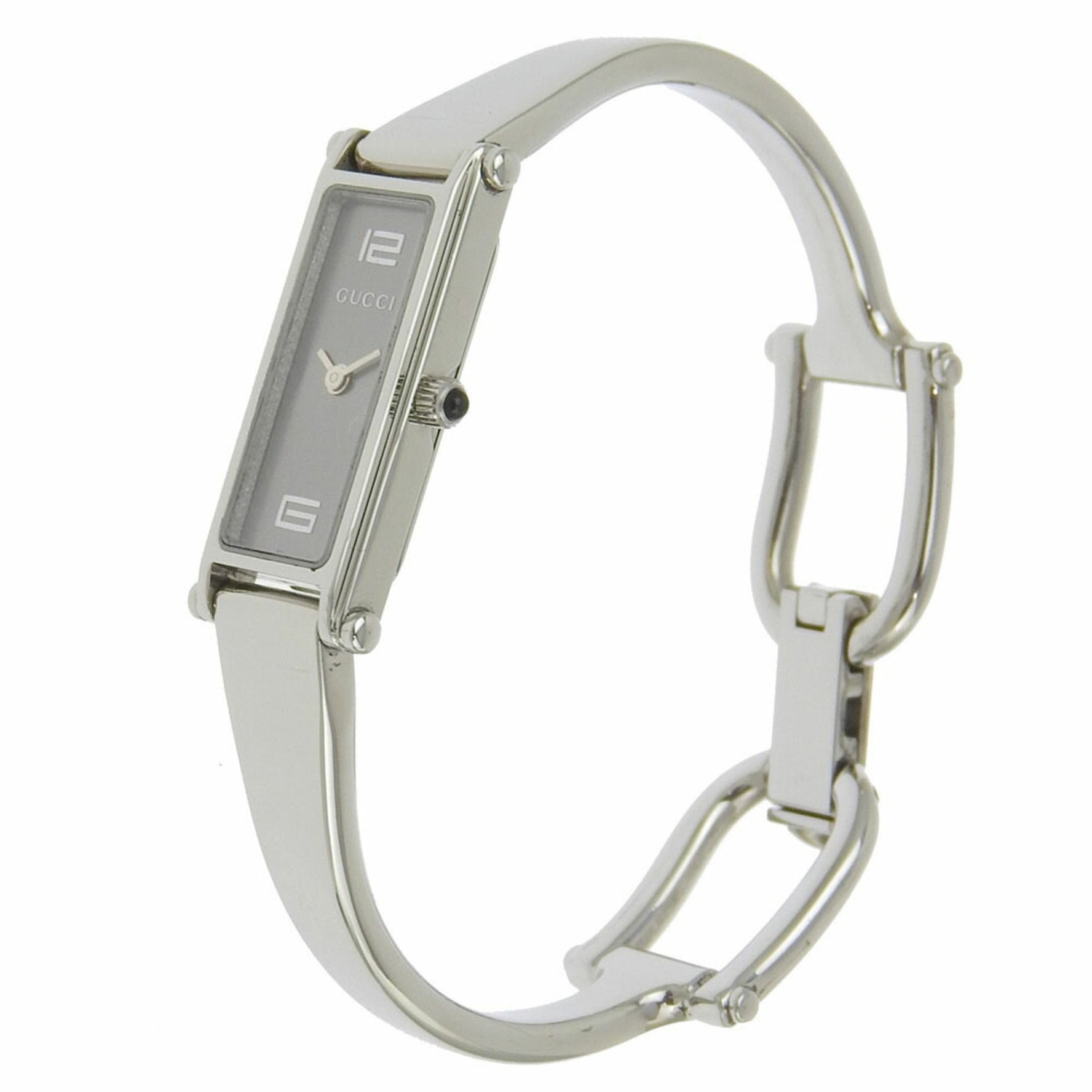 Gucci GUCCI Watch 1500L Stainless Steel Quartz Analog Display Grey Dial Women's