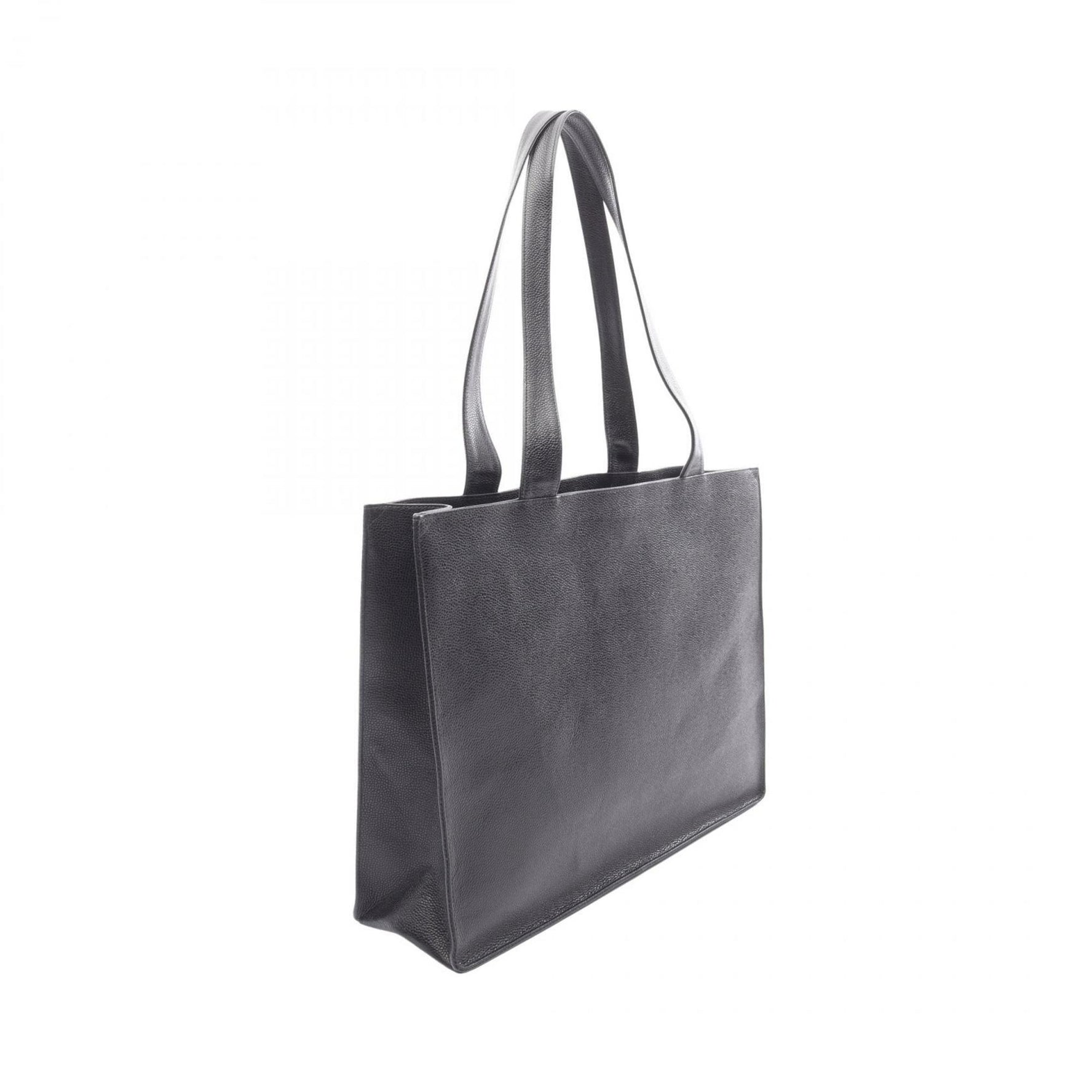 CHANEL Coco Mark Tote Bag in Grained Calfskin Leather