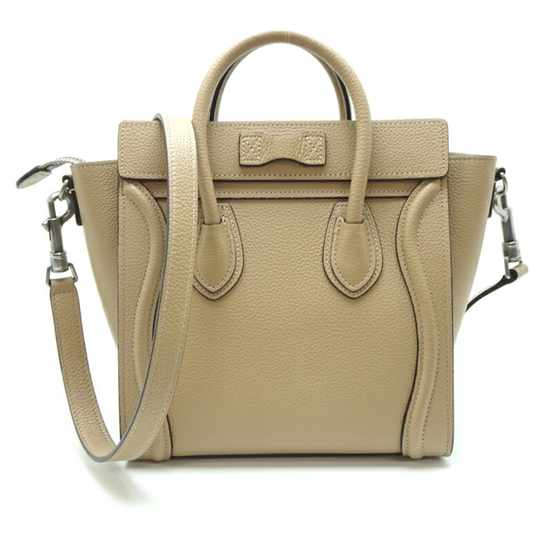 Celine Luggage Nano Shopper Handbag in Leather