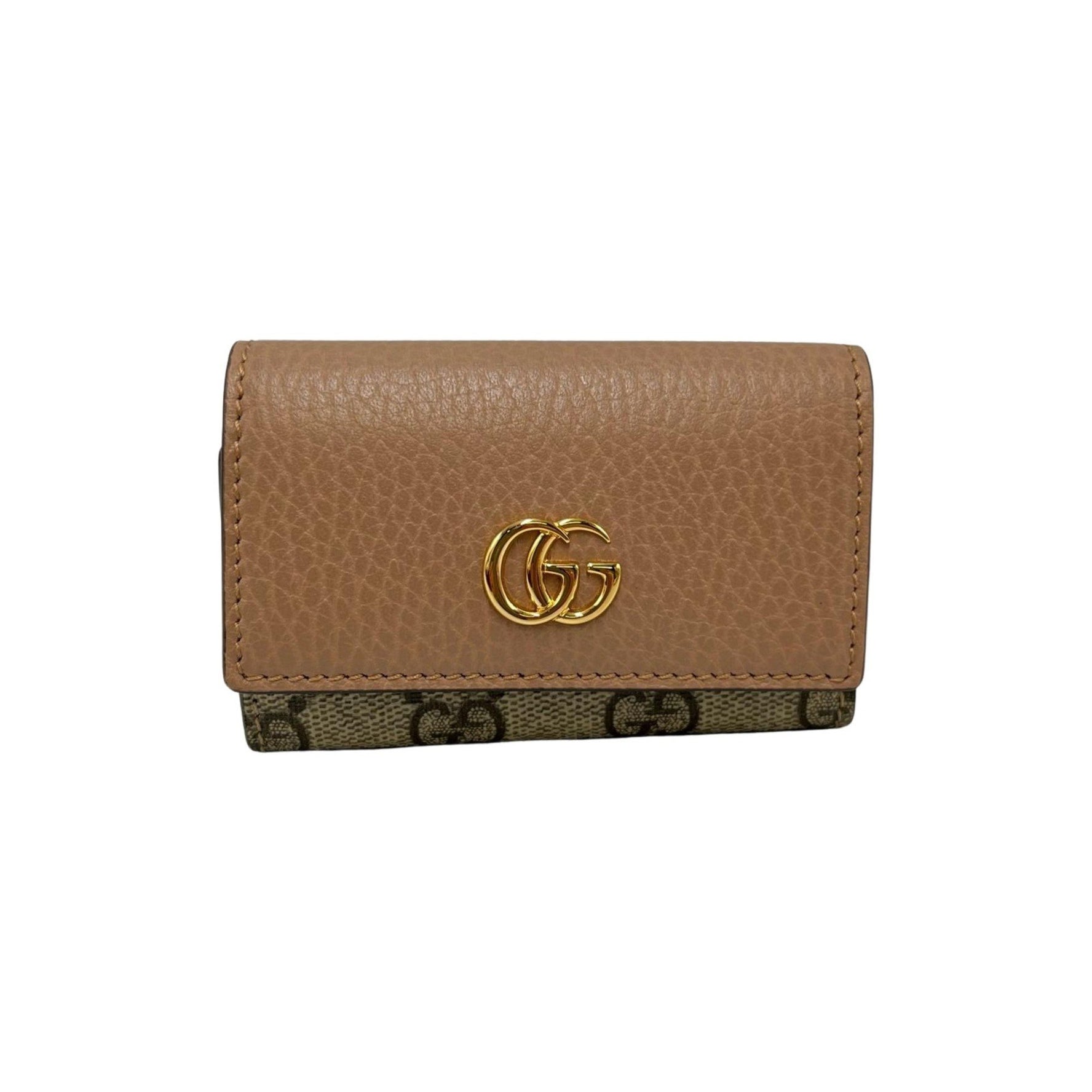 Gucci GG Marmont 6-ring key case Supreme canvas and leather for women