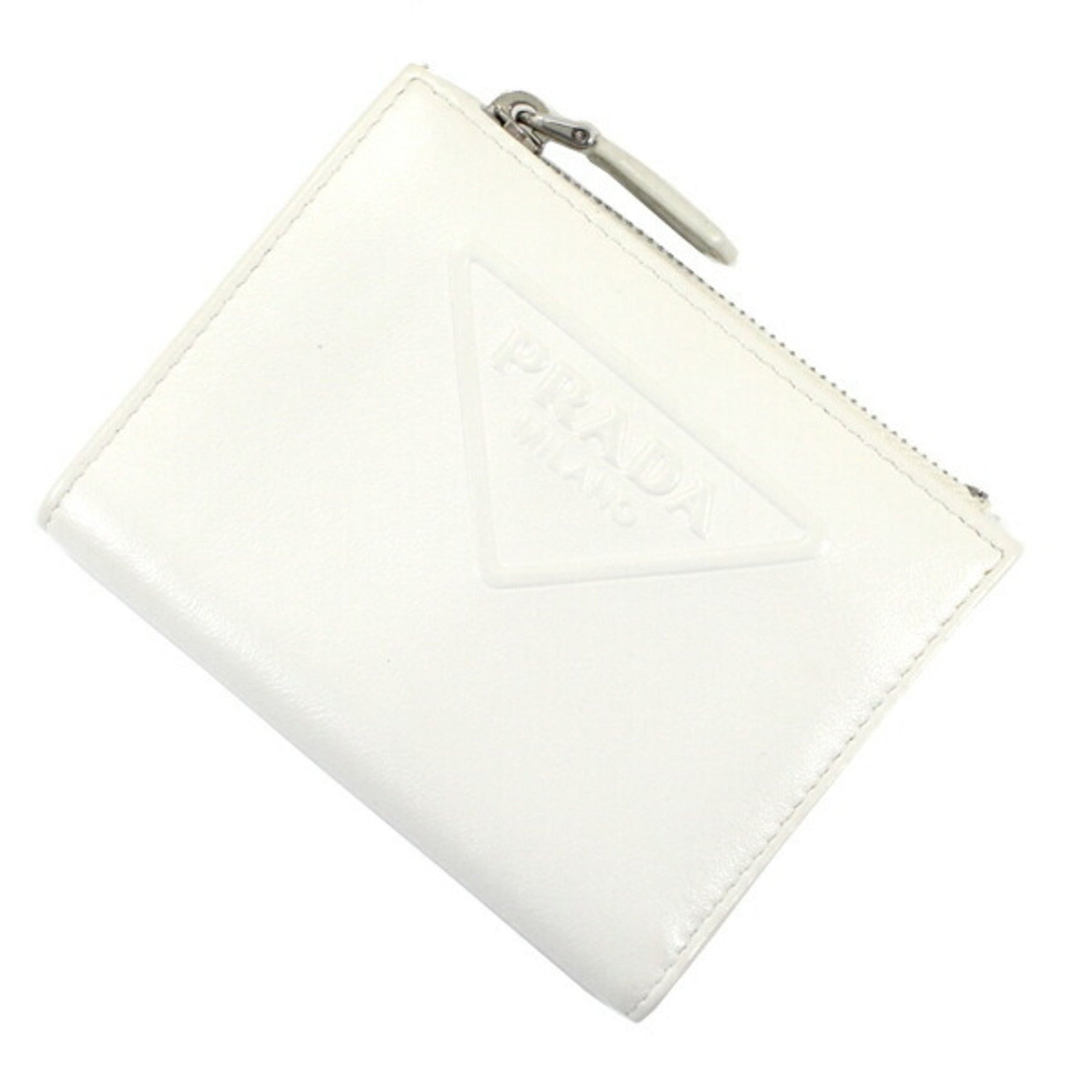 Prada Wallet Bi-fold Coin Purse Wallet/Coin Case Compact Leather Men's Business Card Holder/Card Small