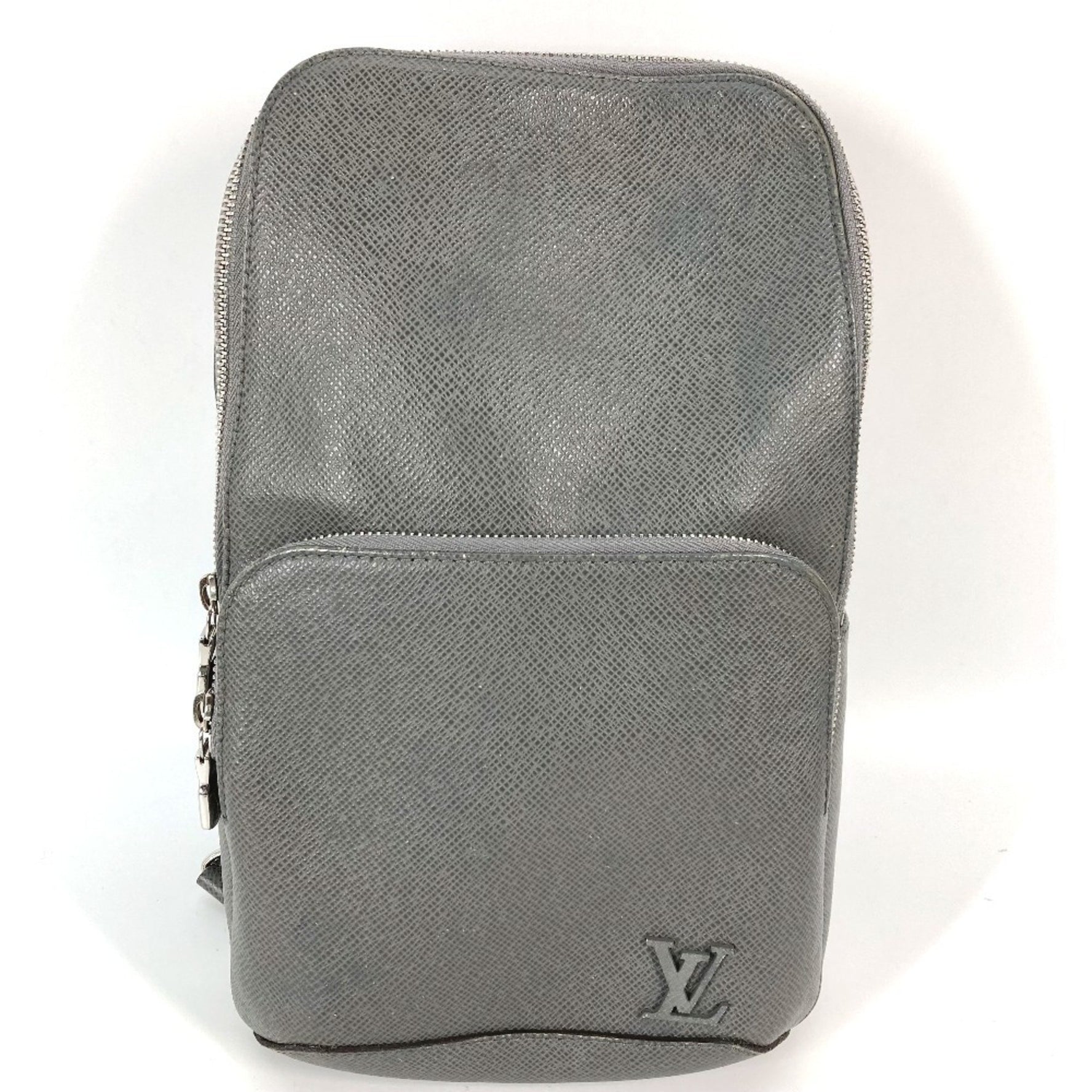 LOUIS VUITTON M30951 Taiga Avenue Sling Bag, Shoulder/Crossbody Leather, Men's, Gray
