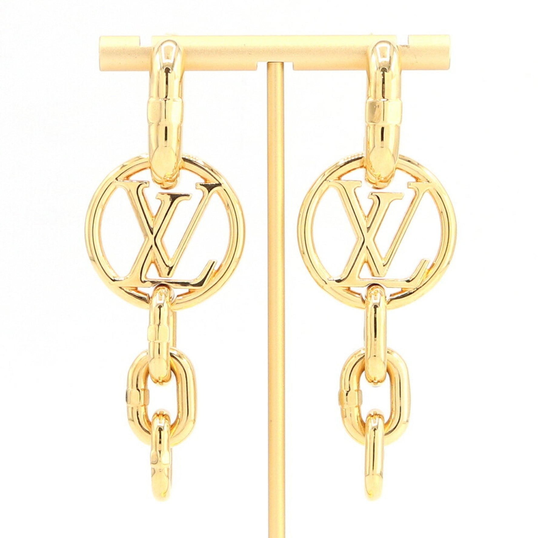 Louis Vuitton LV Chain It Earrings Metal LOUIS VUITTON