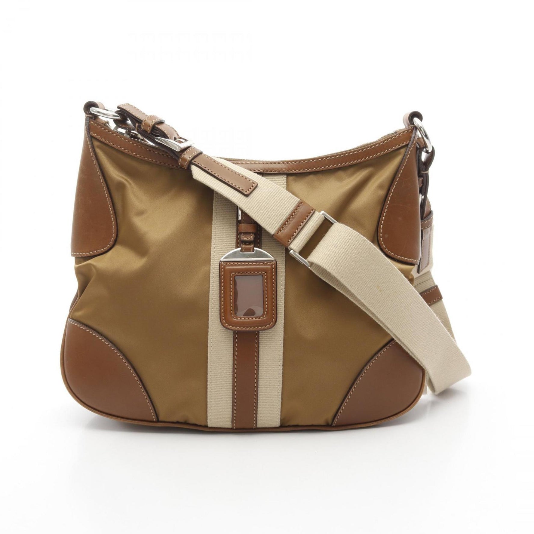 Prada TESSUTO Shoulder Bag, Nylon and Leather