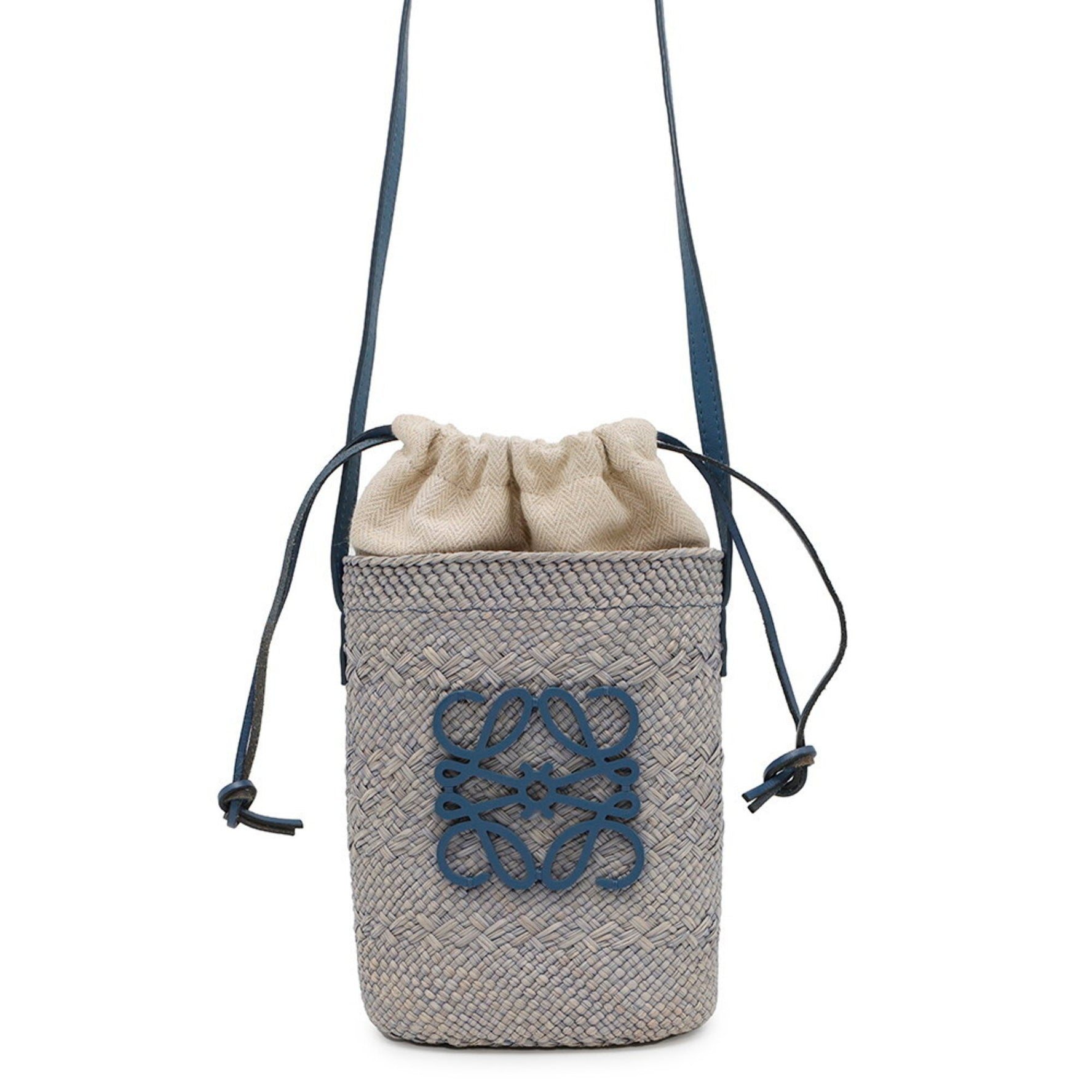 LOEWE Square Pocket Shoulder Bag in Iraka Palm Calfskin Leather
