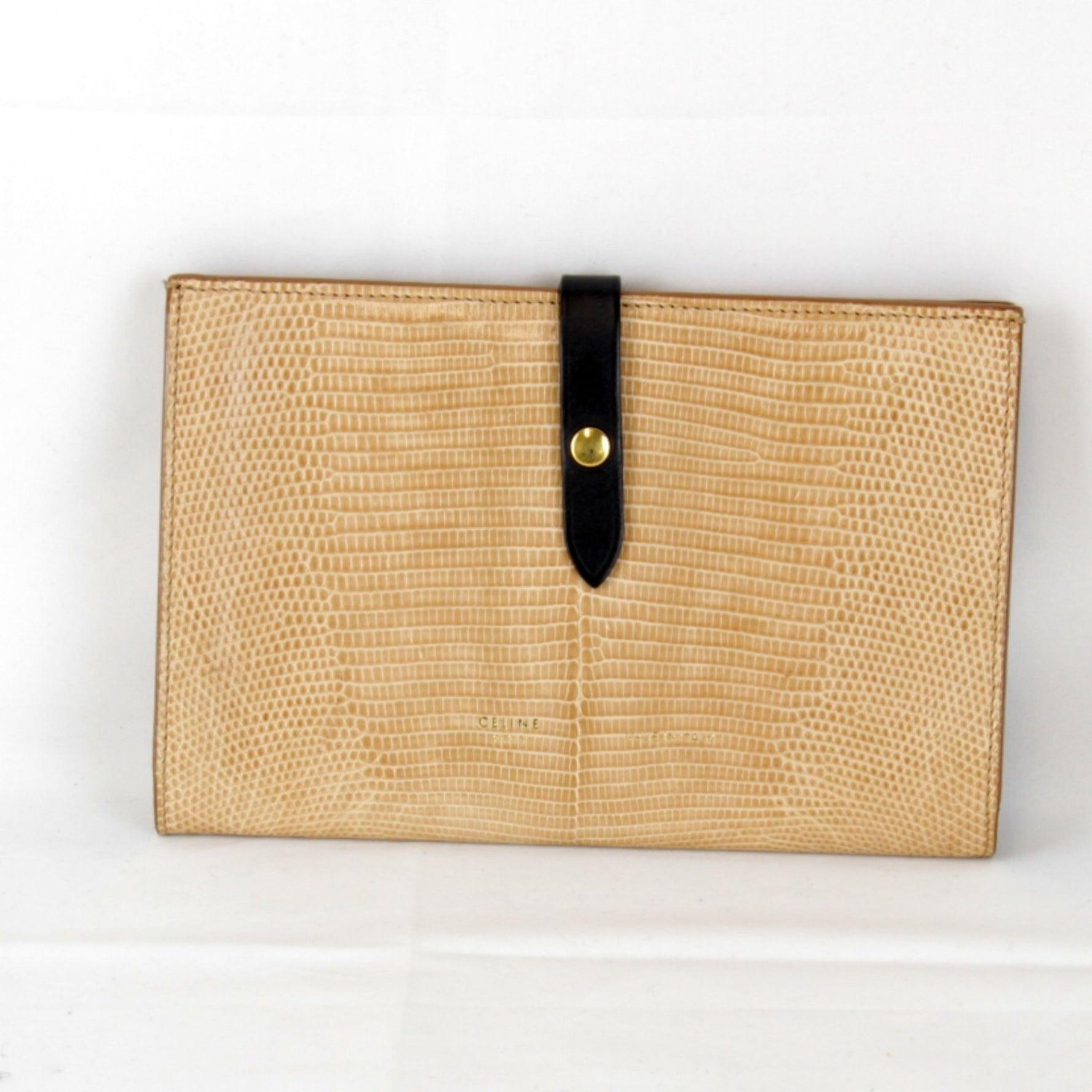 CELINE Large Strap Long Wallet / Leather