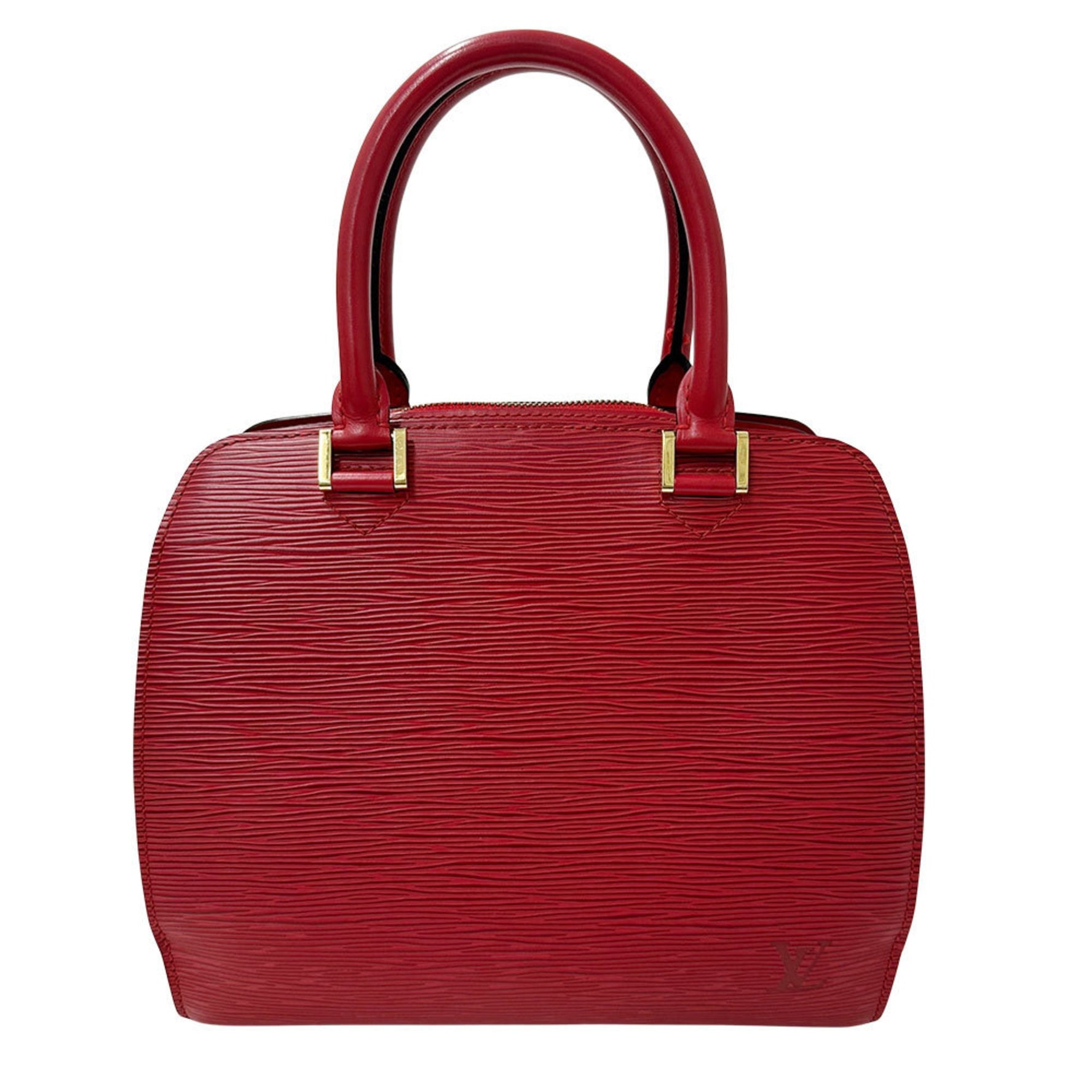 Louis Vuitton Bag Handbag Epi Leather Pont Neuf Castilian Red