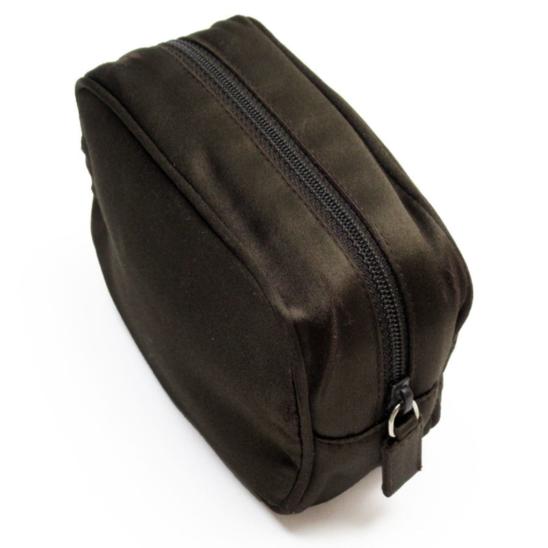 PRADA Pouch Satin Brown Women's T19534G