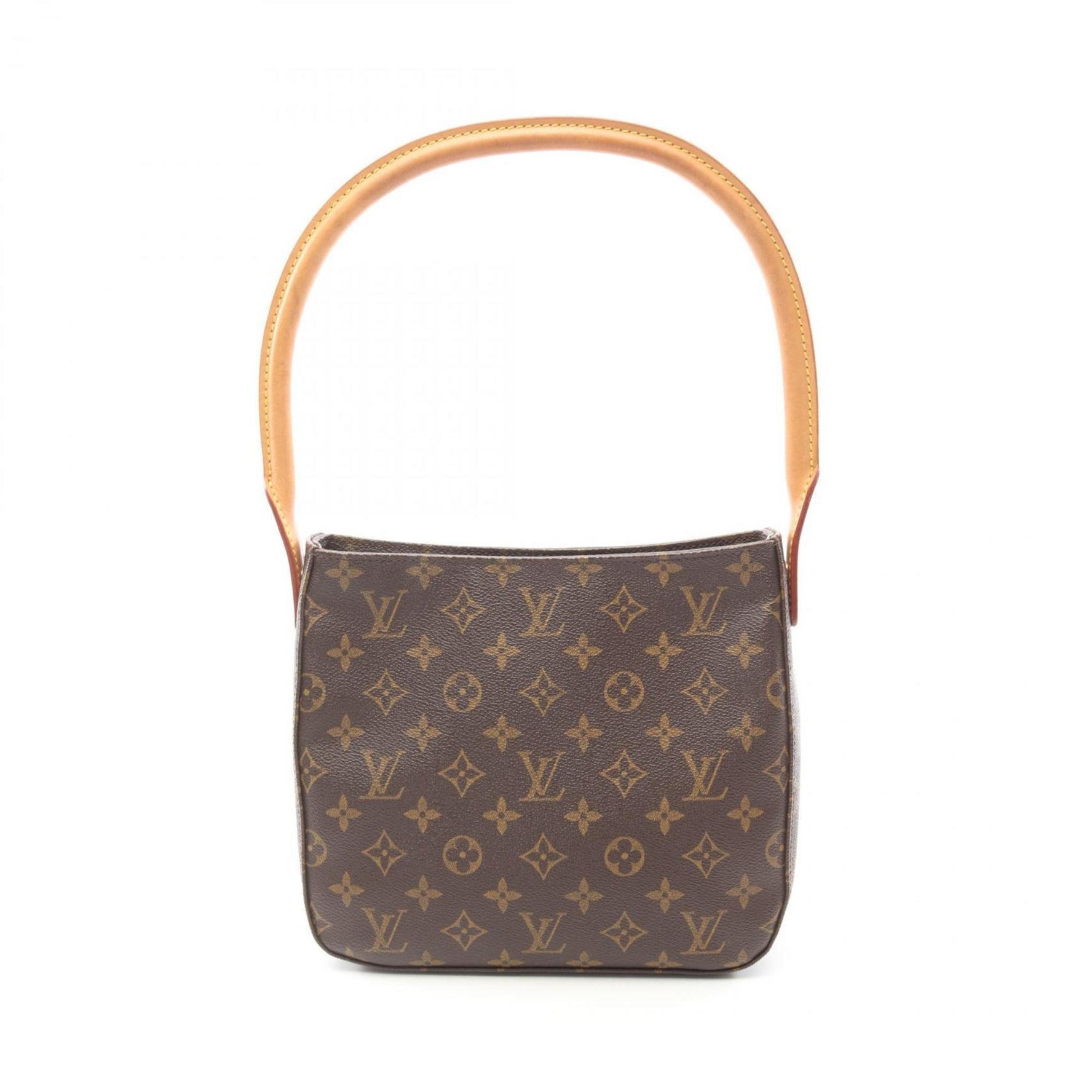 Louis Vuitton Looping MM Monogram Shoulder Bag Coated Canvas Leather
