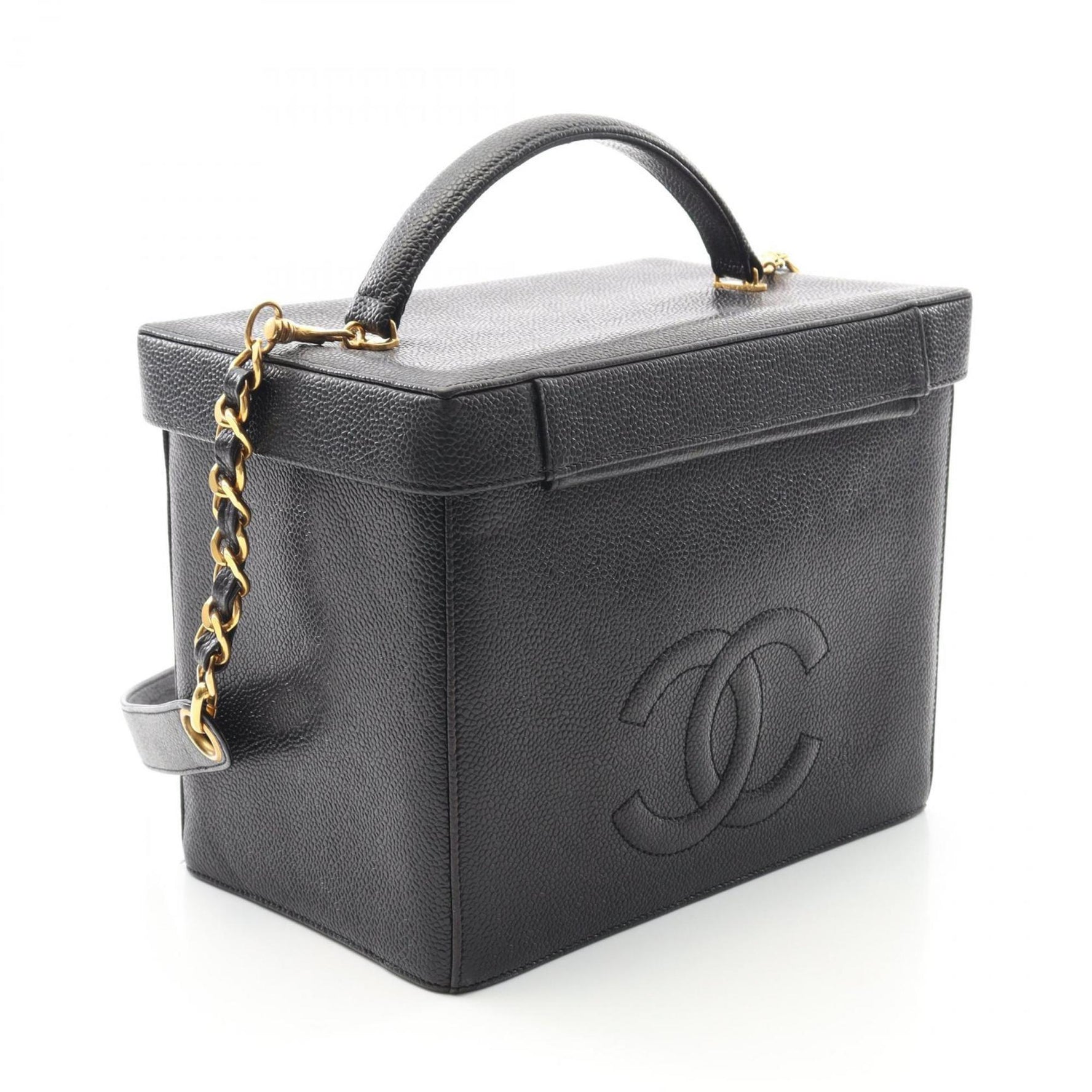 CHANEL Coco Mark Handbag, Calfskin Leather