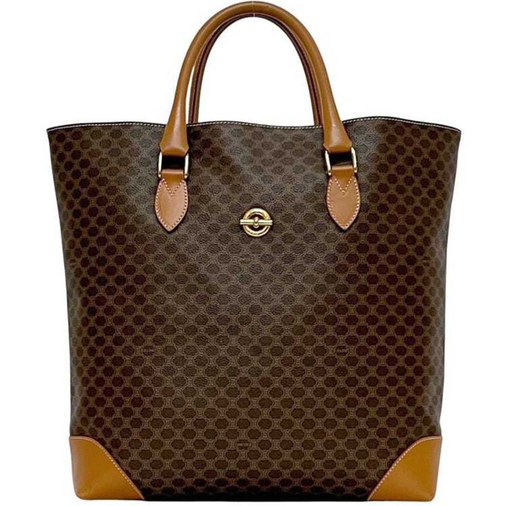 Celine Tote Bag Macadam PVC Leather CELNE Large Coated