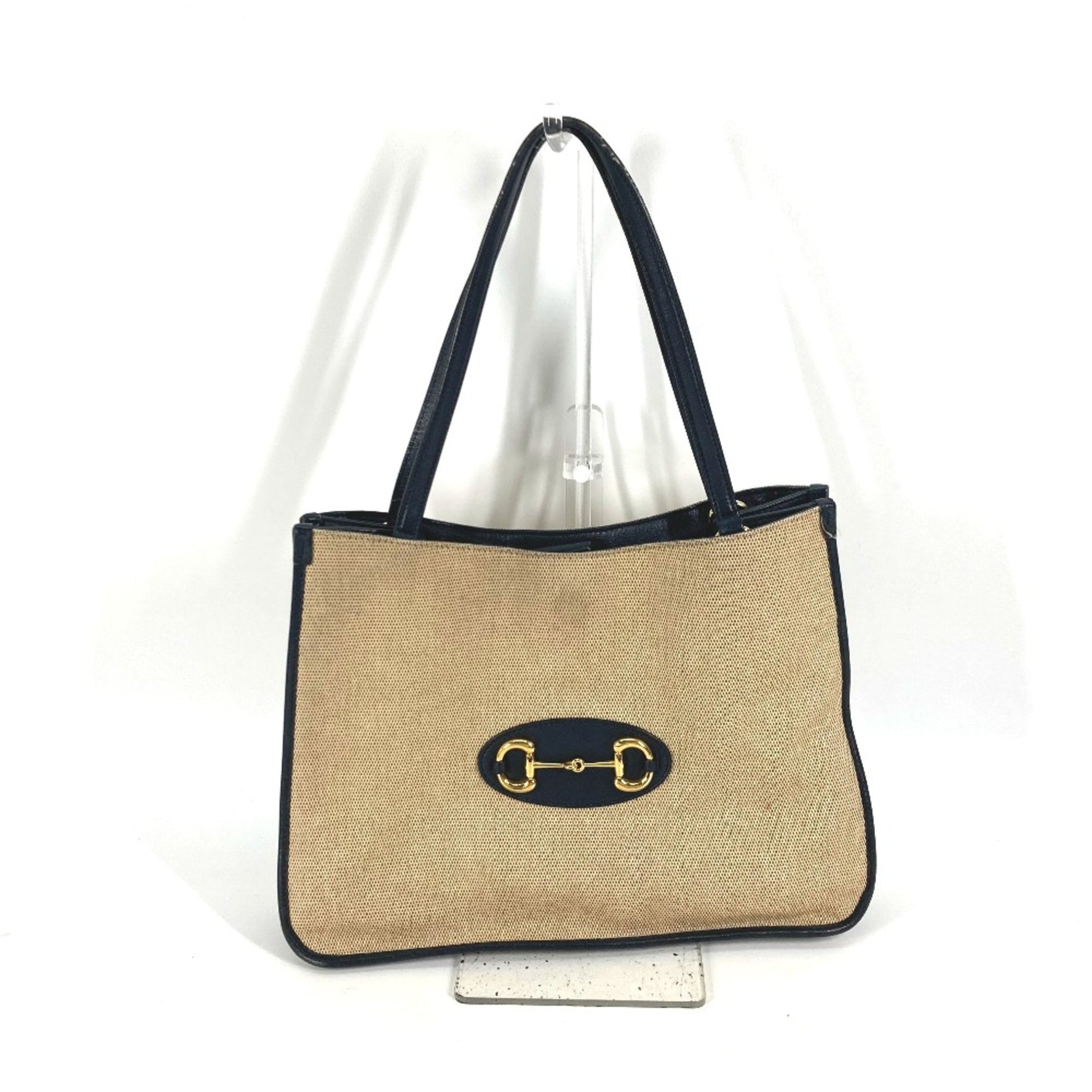 Gucci Japan limited Shoulder Bag Tote Bag Beige navy