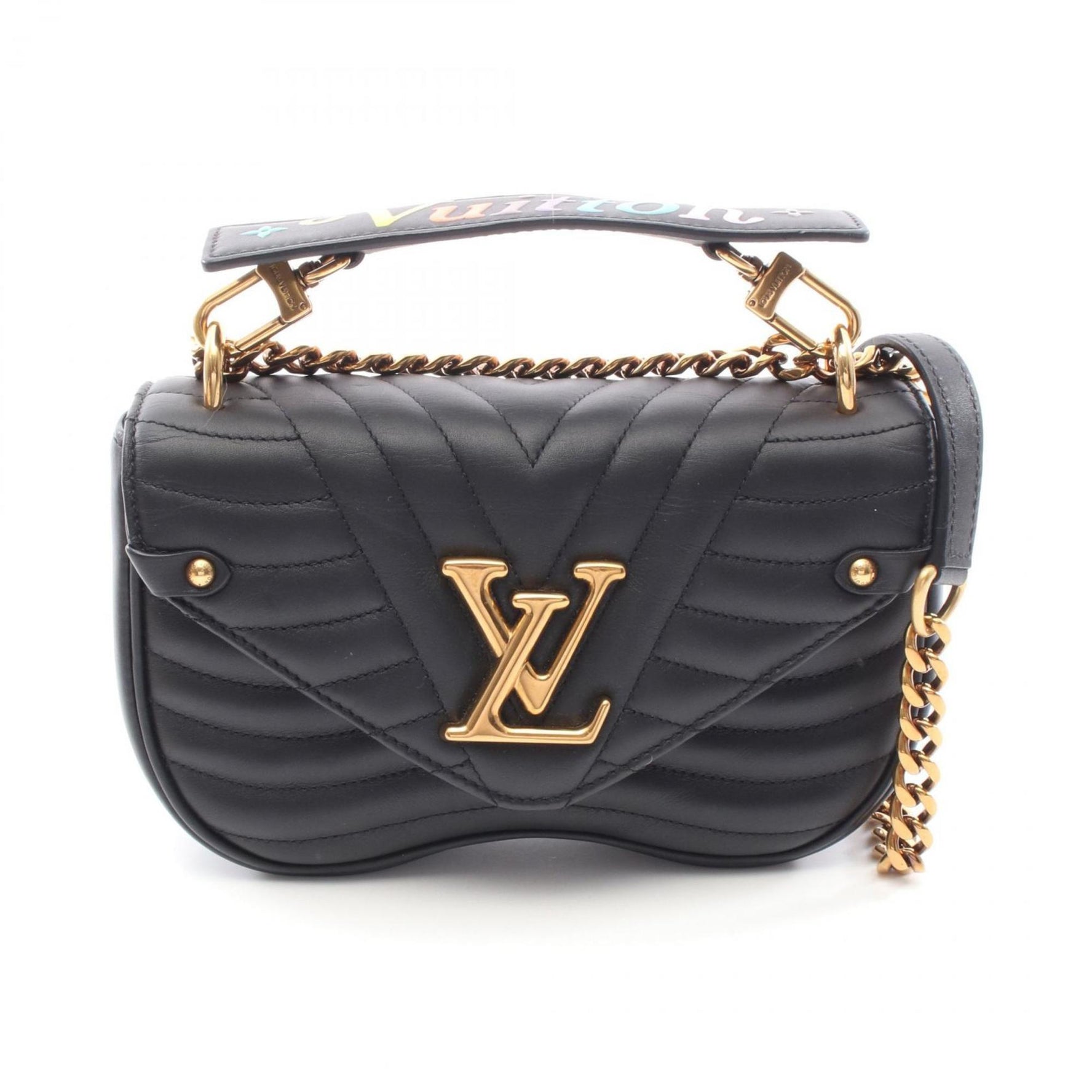 Louis Vuitton New Wave Chain Bag PM Shoulder Leather