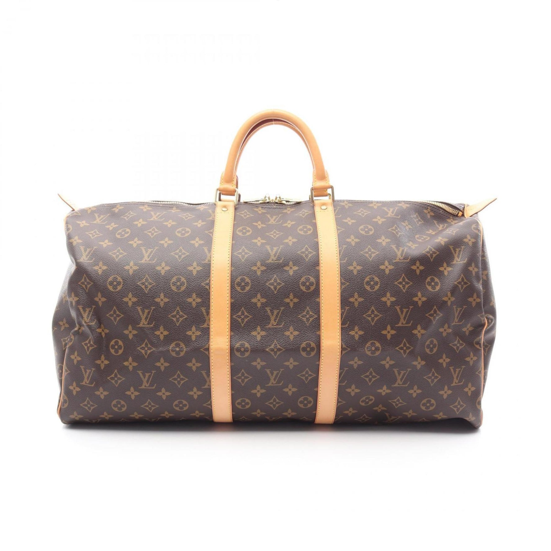 Louis Vuitton Keepall 55 Boston Bag, Coated Canvas and Leather, Monogram, Men's