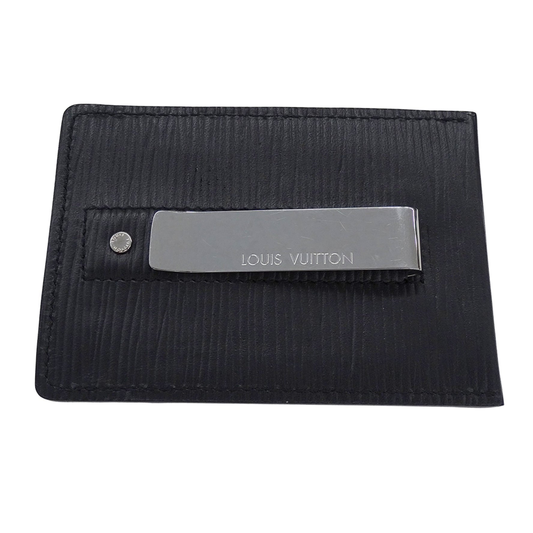 Louis Vuitton Epi Leather Card Case with Money Clip, Porte Carte Pens Compact