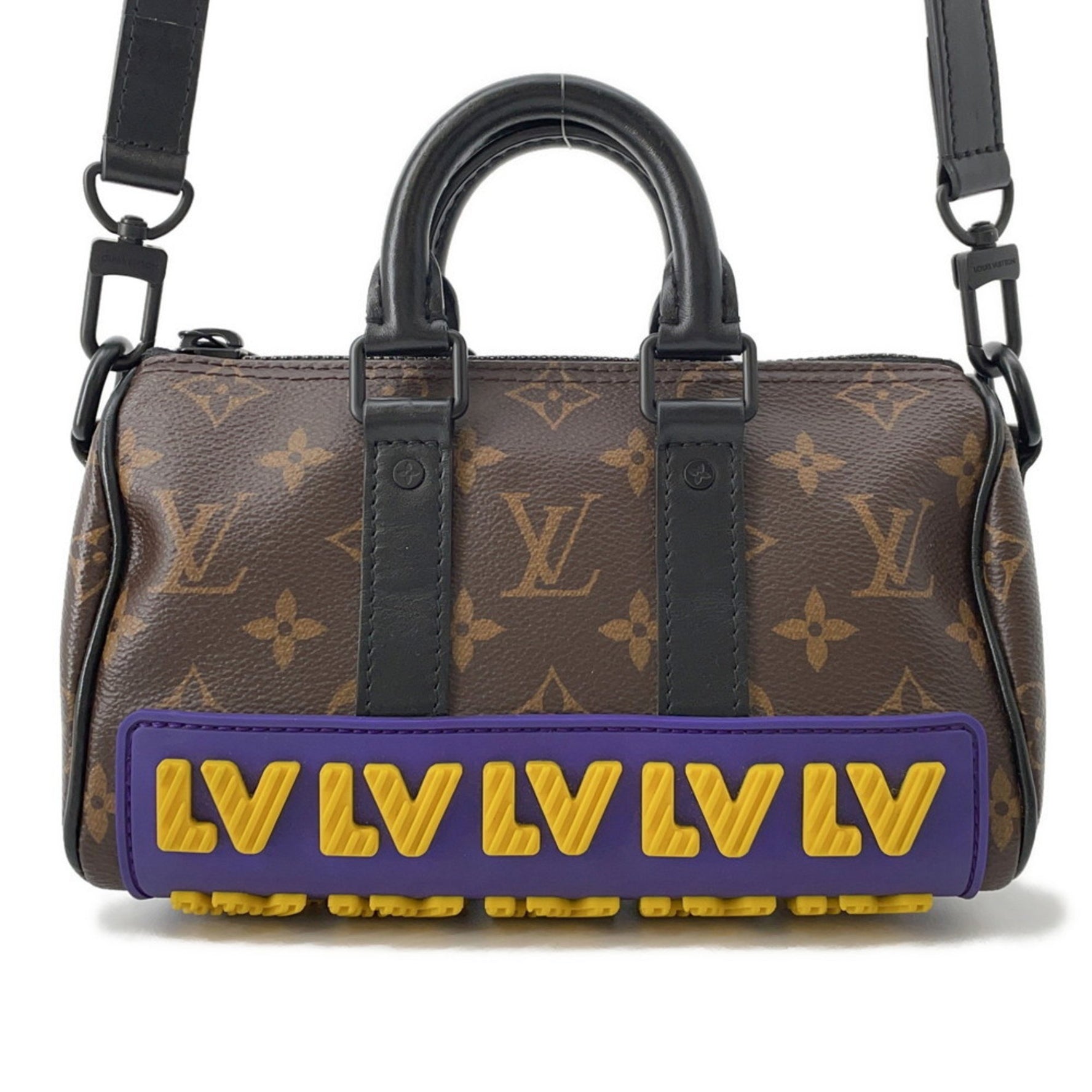 Louis Vuitton Monogram LV Rubber Keepall XS Handbag LOUIS VUITTON Black