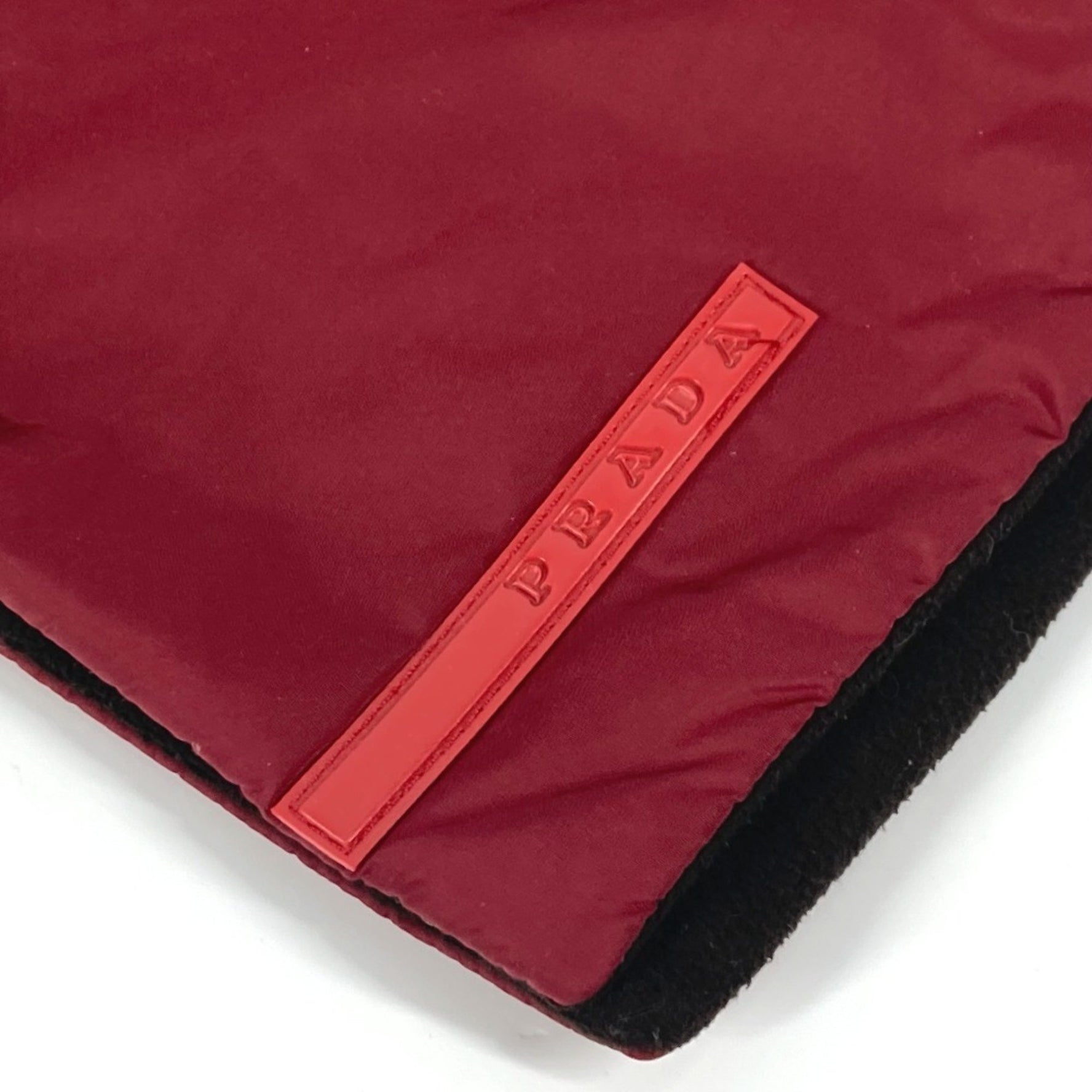 PRADA Sport Logo Accessory Scarf Nylon Men's Red