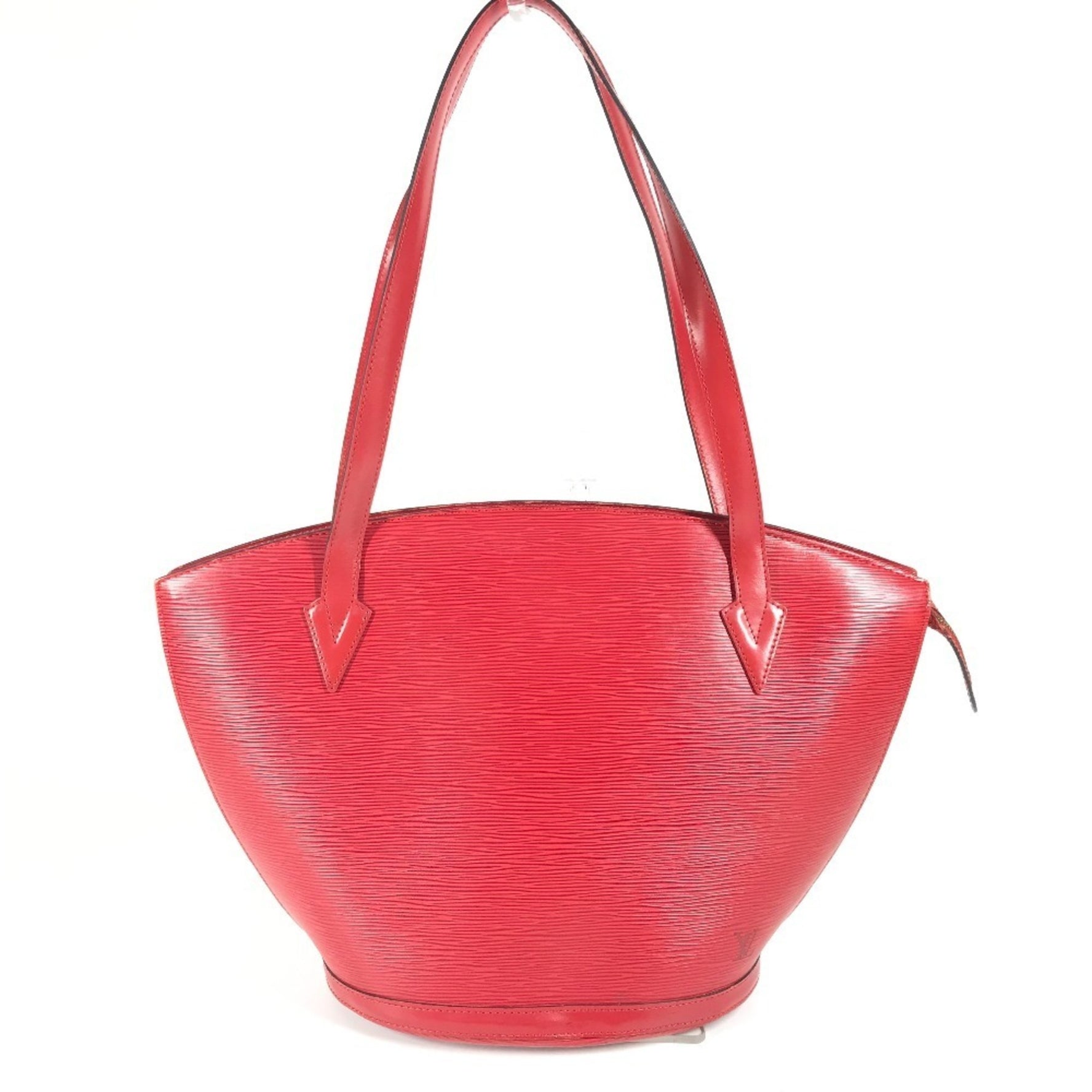 LOUIS VUITTON Epi Saint-Jacques Shopping Shoulder Bag in Leather, Castilian Red