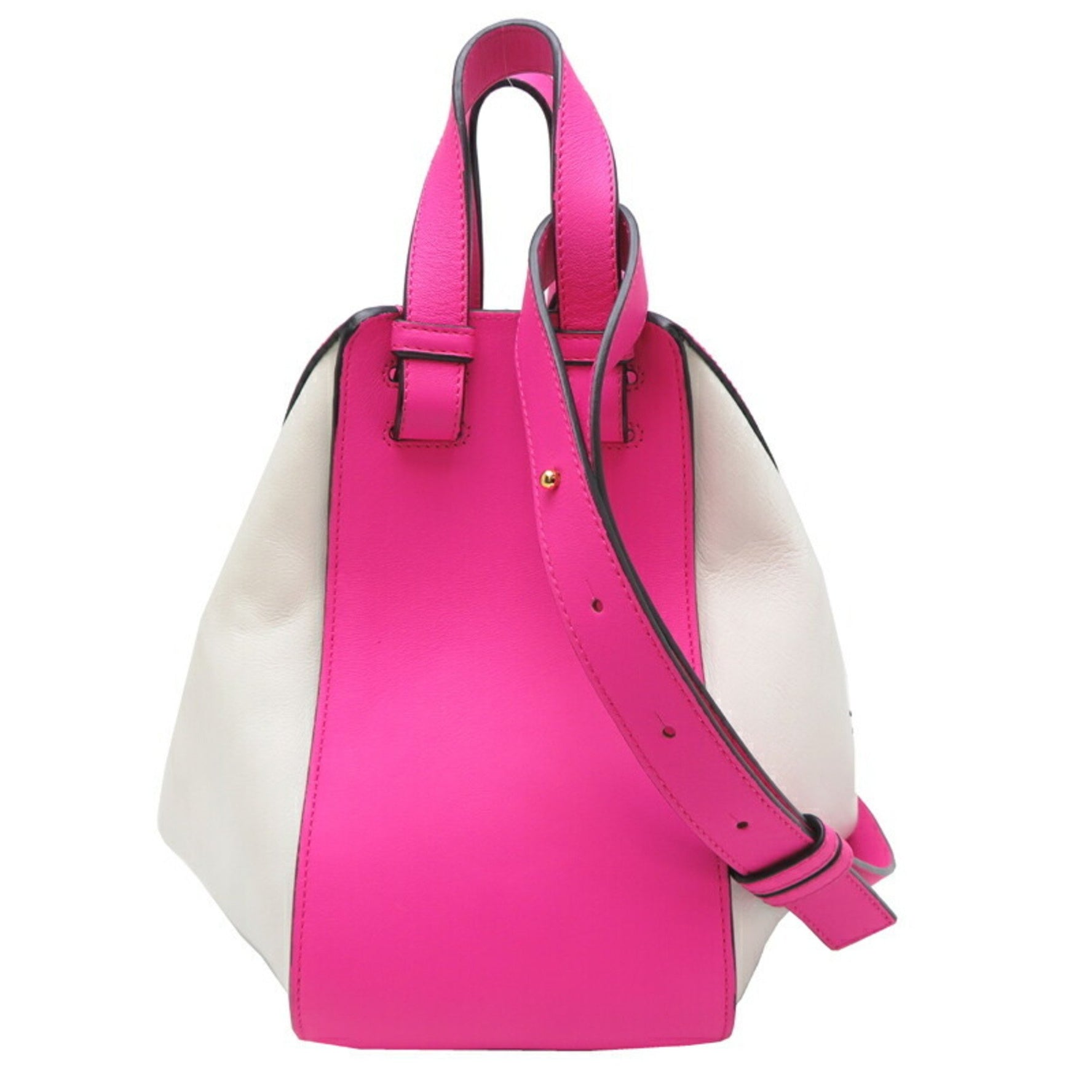 Loewe Hammock Small Handbag in White Leather
