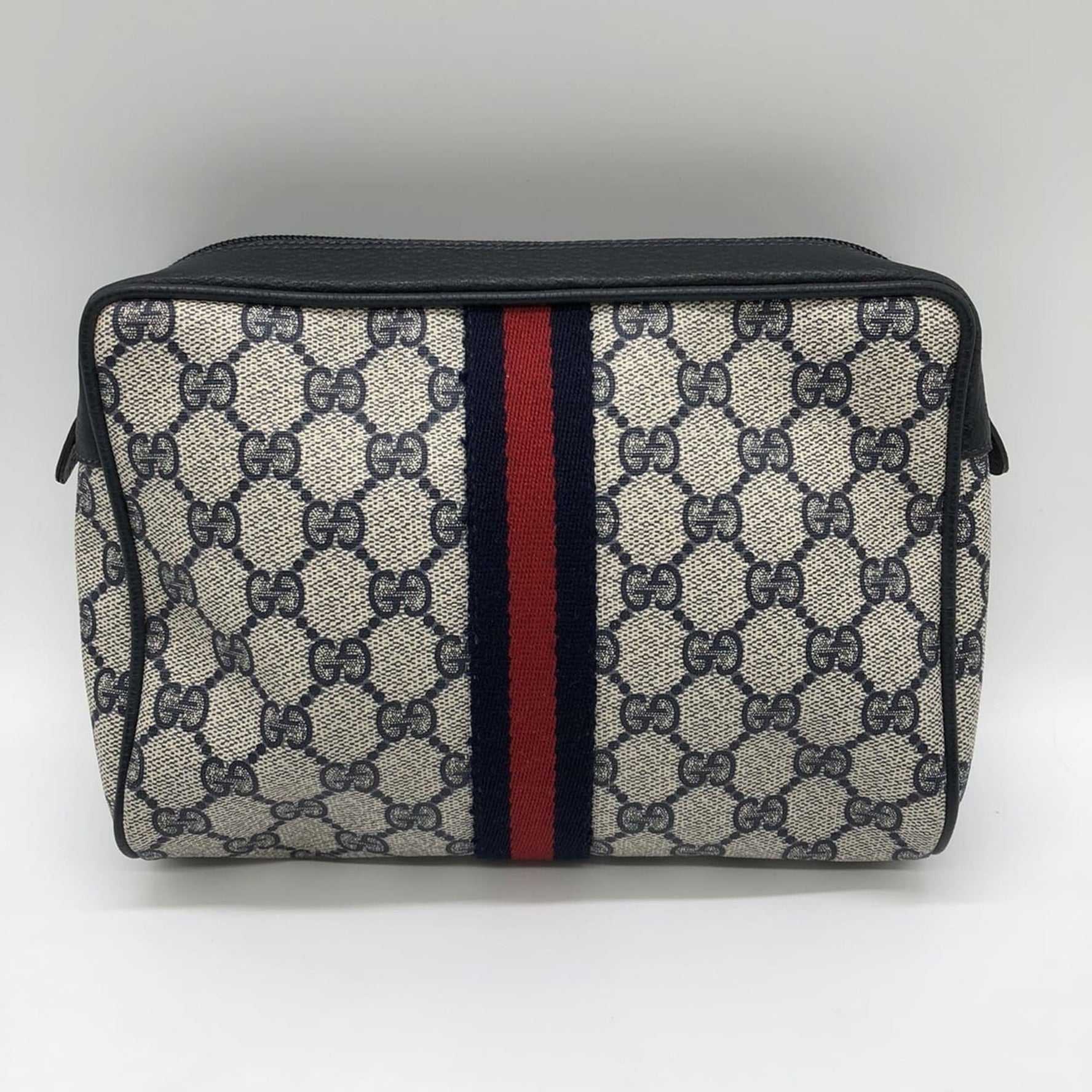 GUCCI clutch bag, second pouch, GG Supreme, old