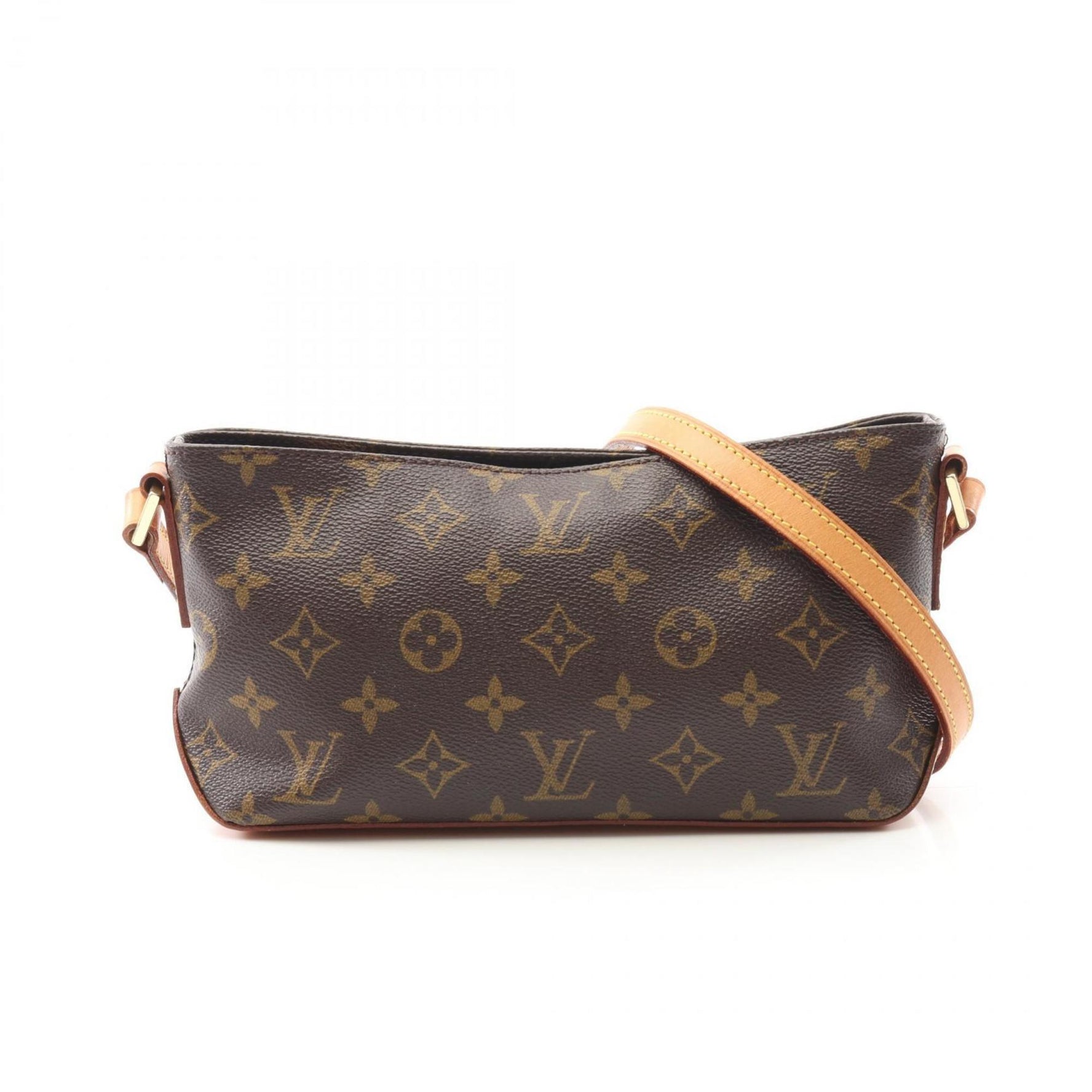 Louis Vuitton Trotter Shoulder Bag, Coated Canvas and Leather, Monogram, Brown