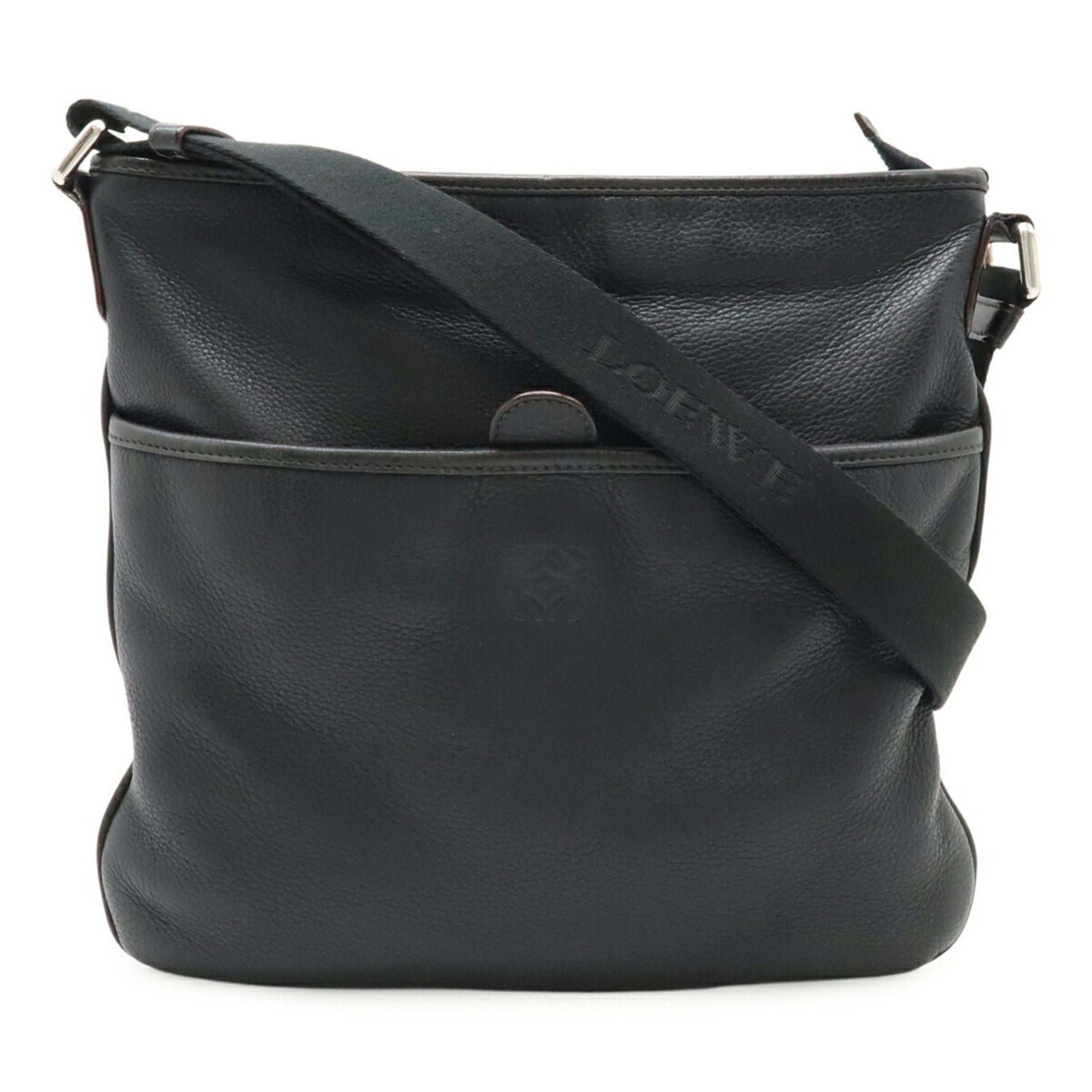 LOEWE Anagram Shoulder Bag Leather
